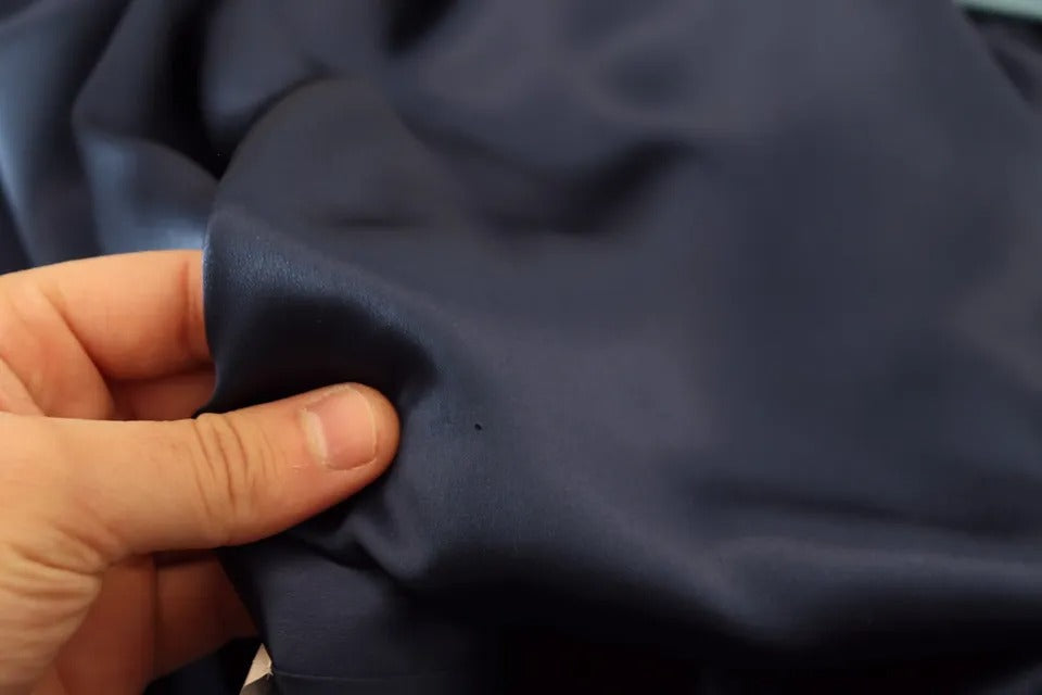 Dolce & Gabbana Blue Satin Silk Waist Belt Robe Jacket | Regal Royce