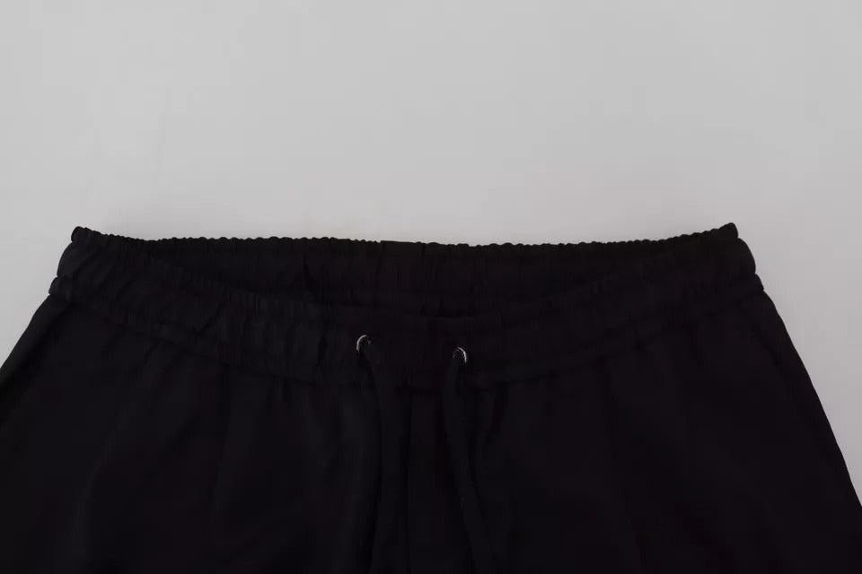 Dolce & Gabbana Black Jogger Jogging Wool Pants | Regal Royce
