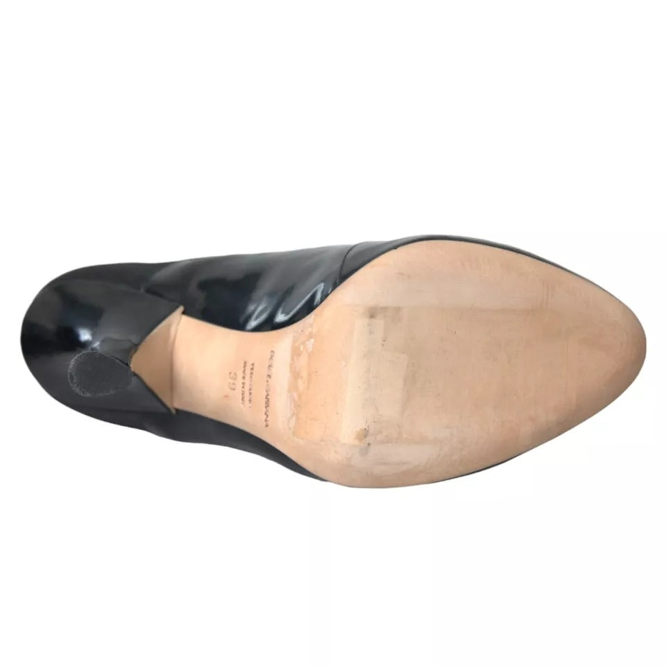 Dolce & Gabbana Black Jersey Stretch Ankle Boots Shoes | Regal Royce