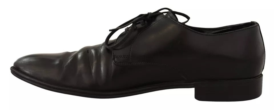 Dolce & Gabbana Black Leather Derby Dress Formal Shoes | Regal Royce