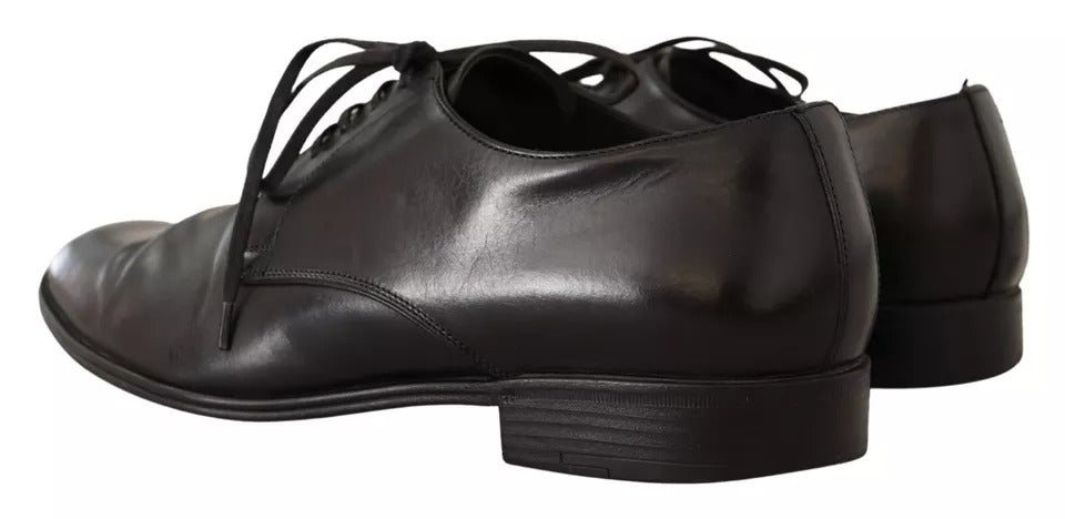 Dolce & Gabbana Black Leather Derby Dress Formal Shoes | Regal Royce