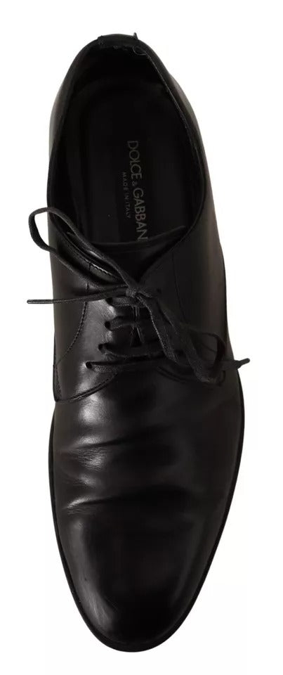 Dolce & Gabbana Black Leather Derby Dress Formal Shoes | Regal Royce