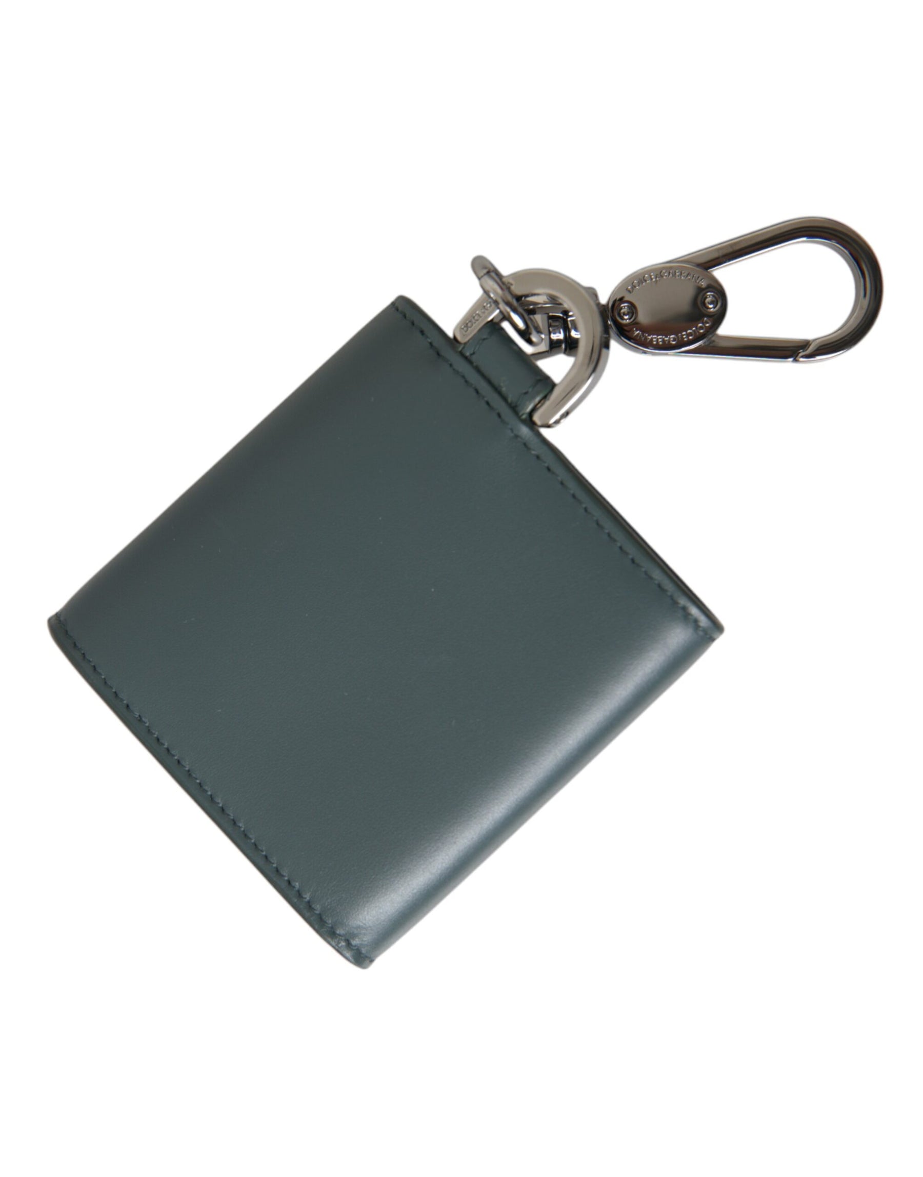 Dolce & Gabbana Green Leather DG Logo Keyring Coin Purse Keyring Wallet | Regal Royce