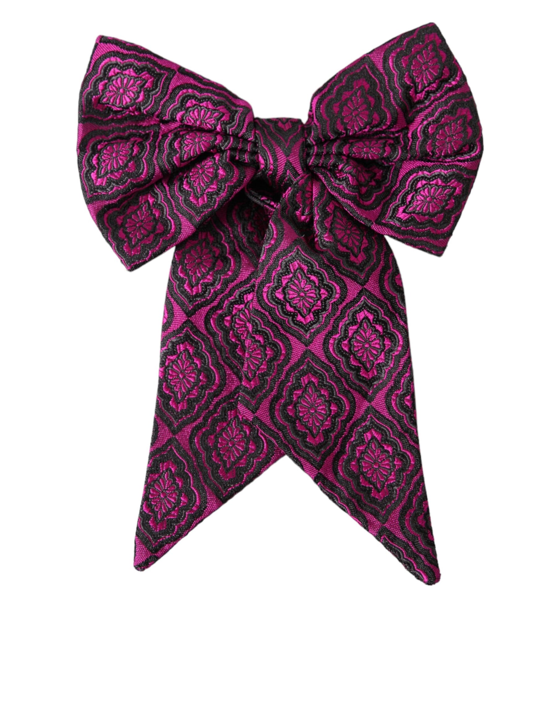 Dolce & Gabbana Purple Ribbon Silk Adjustable Neck Men Bow Tie | Regal Royce