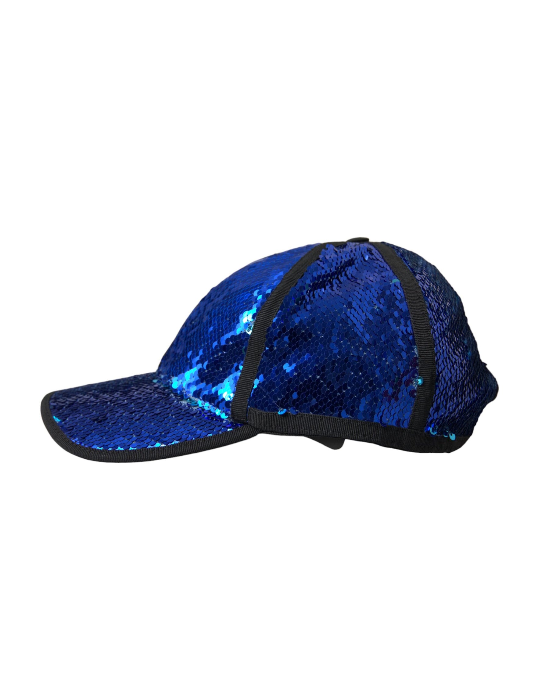 Dolce & Gabbana Royal Blue Sequin Baseball Hat Men | Regal Royce