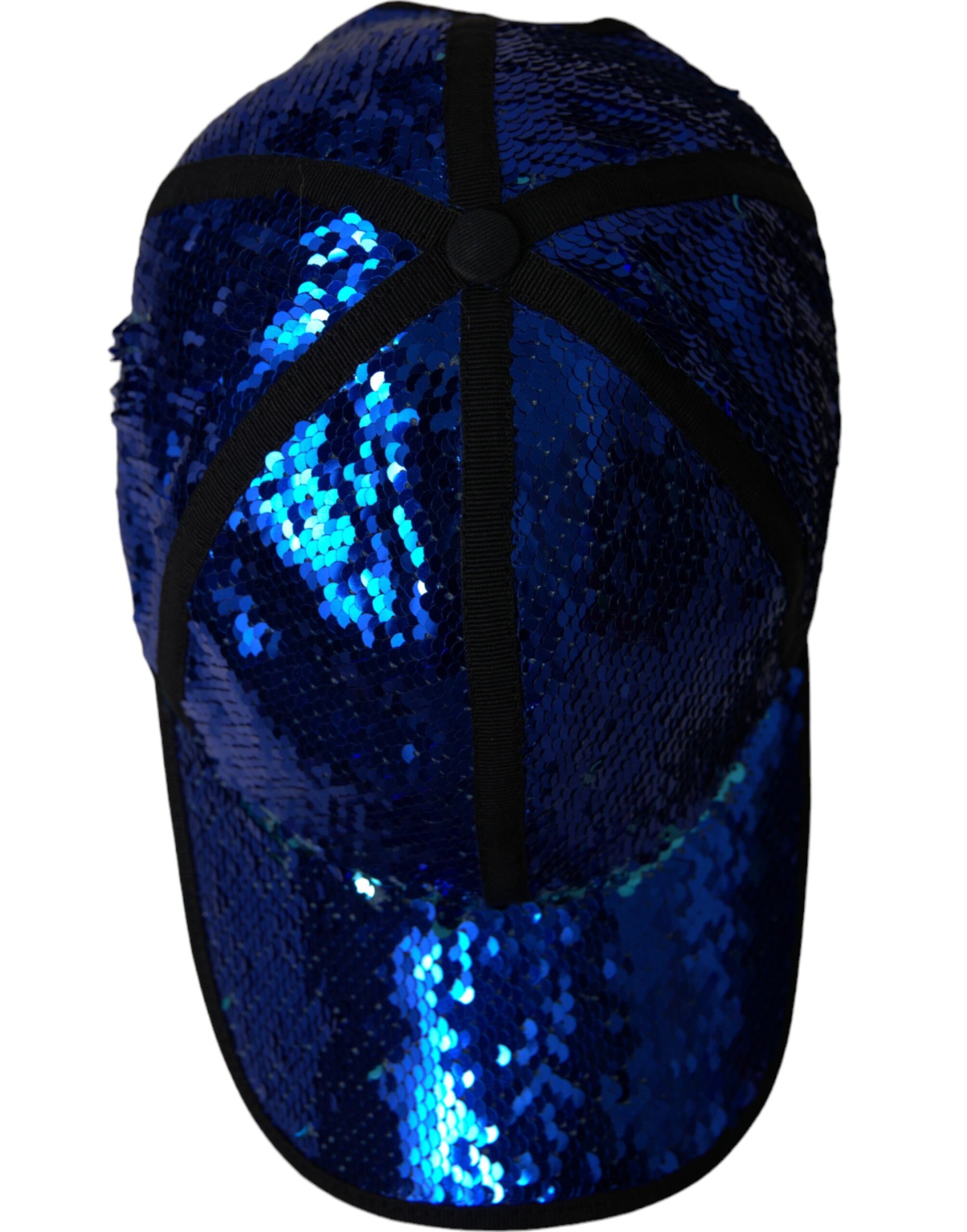 Dolce & Gabbana Royal Blue Sequin Baseball Hat Men | Regal Royce