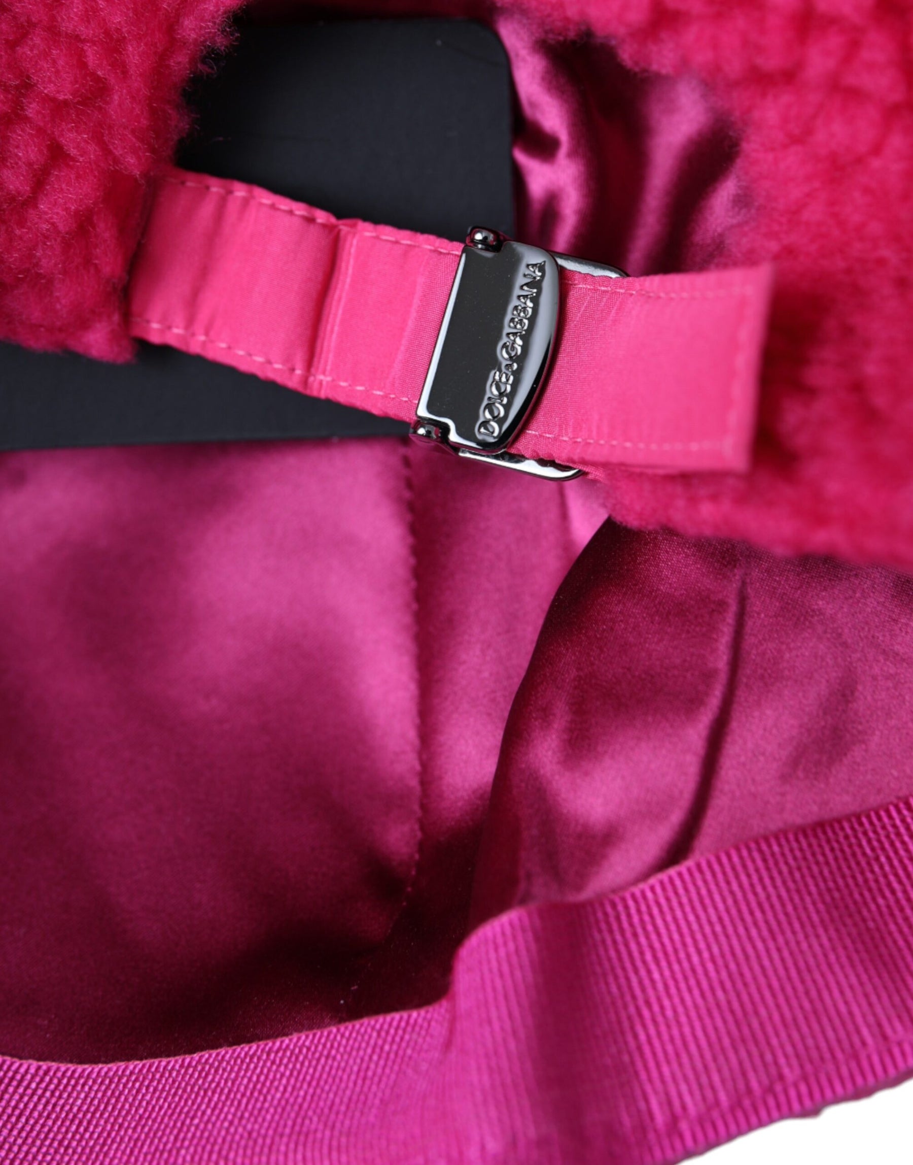 Dolce & Gabbana Pink Fleece Plush Baseball Hat Men | Regal Royce