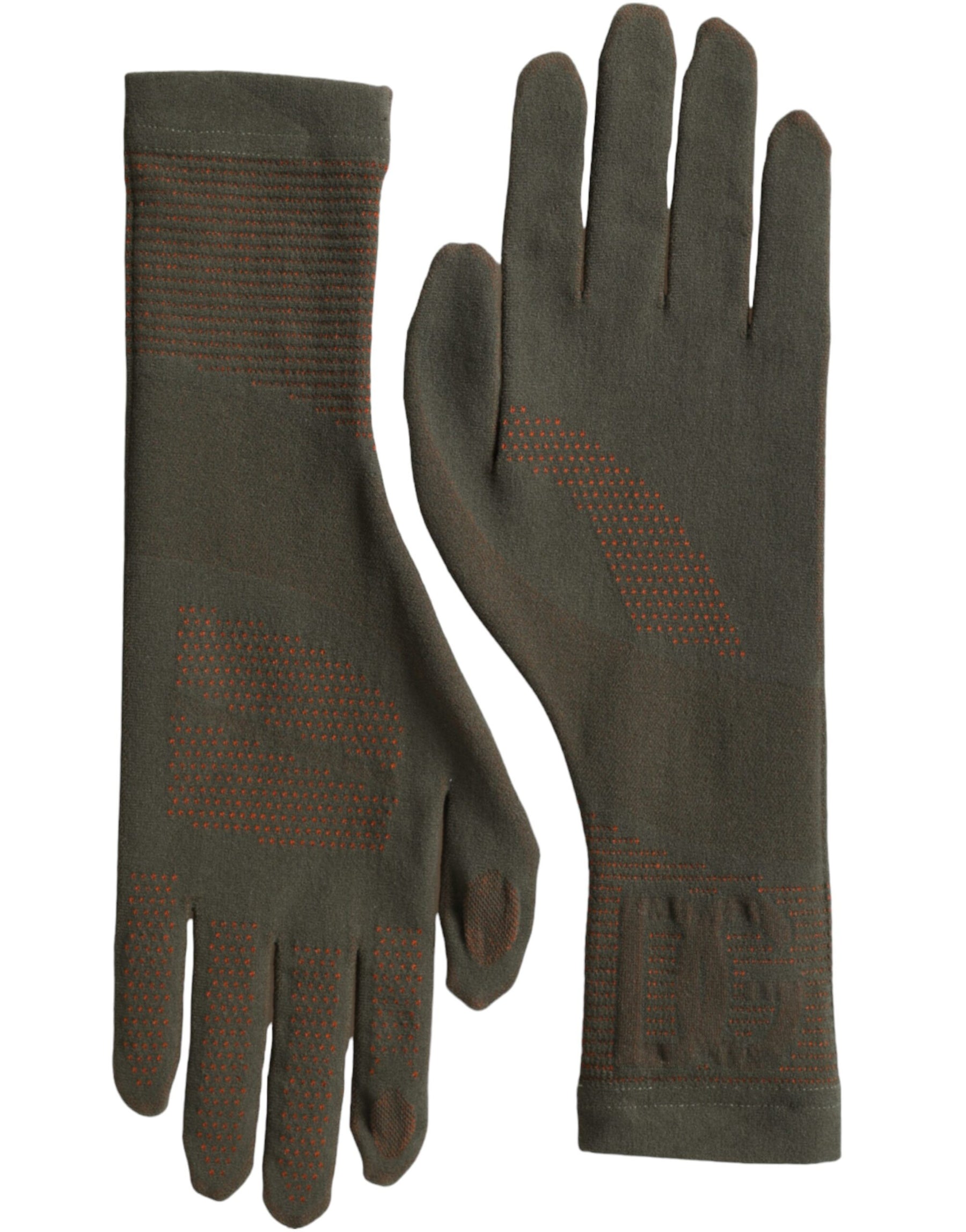 Dolce & Gabbana Brown Cotton Stretch Wrist Length Gloves | Regal Royce