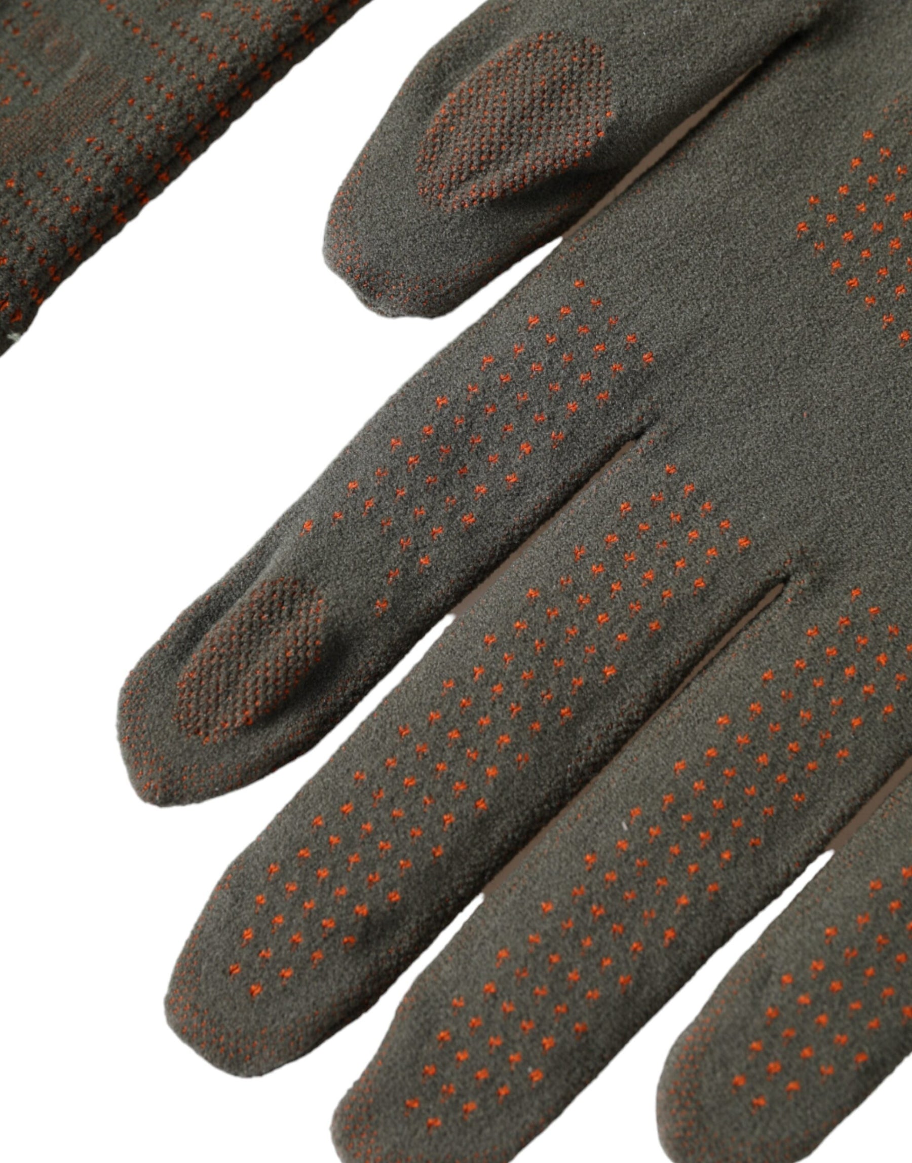 Dolce & Gabbana Brown Cotton Stretch Wrist Length Gloves | Regal Royce