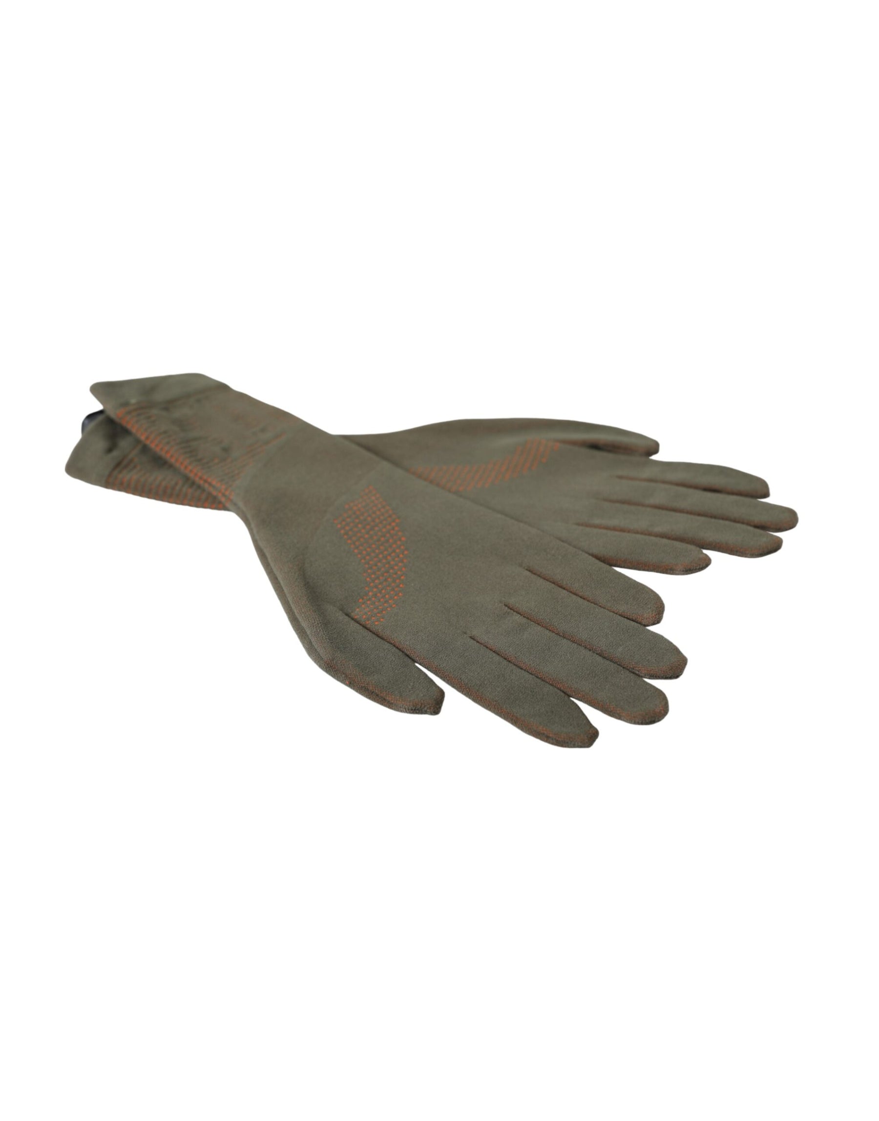 Dolce & Gabbana Brown Cotton Stretch Wrist Length Gloves | Regal Royce