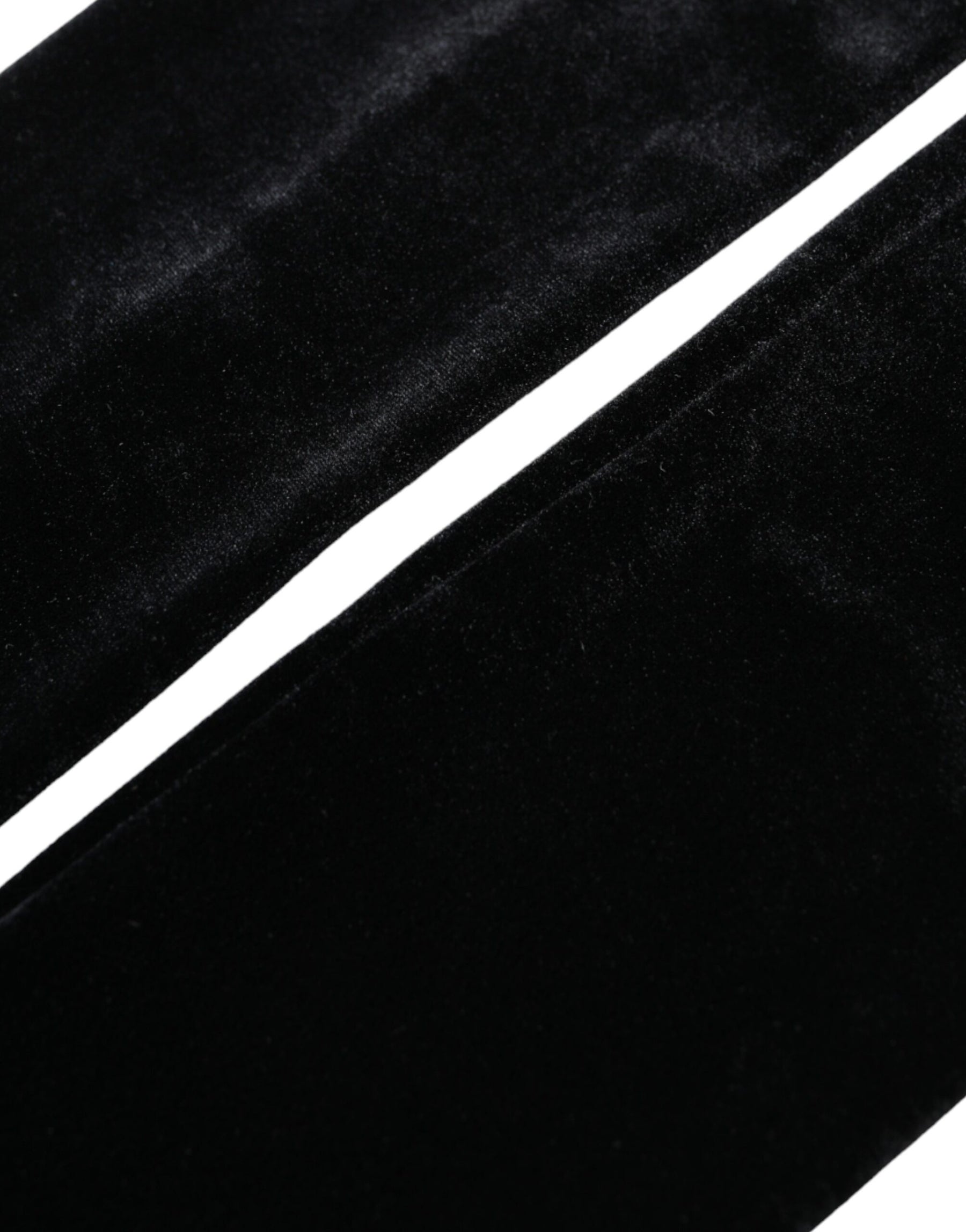 Dolce & Gabbana Black Nylon Finger Less Elbow Long Gloves | Regal Royce