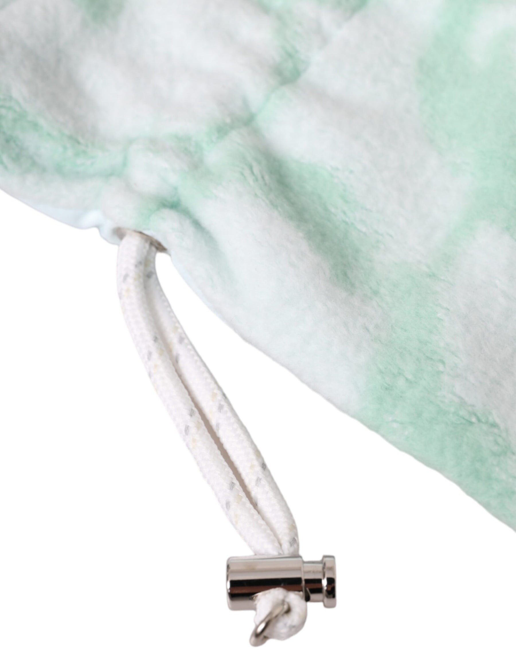 Dolce & Gabbana White Nylon Fleece Wrist Length Mitten Gloves | Regal Royce