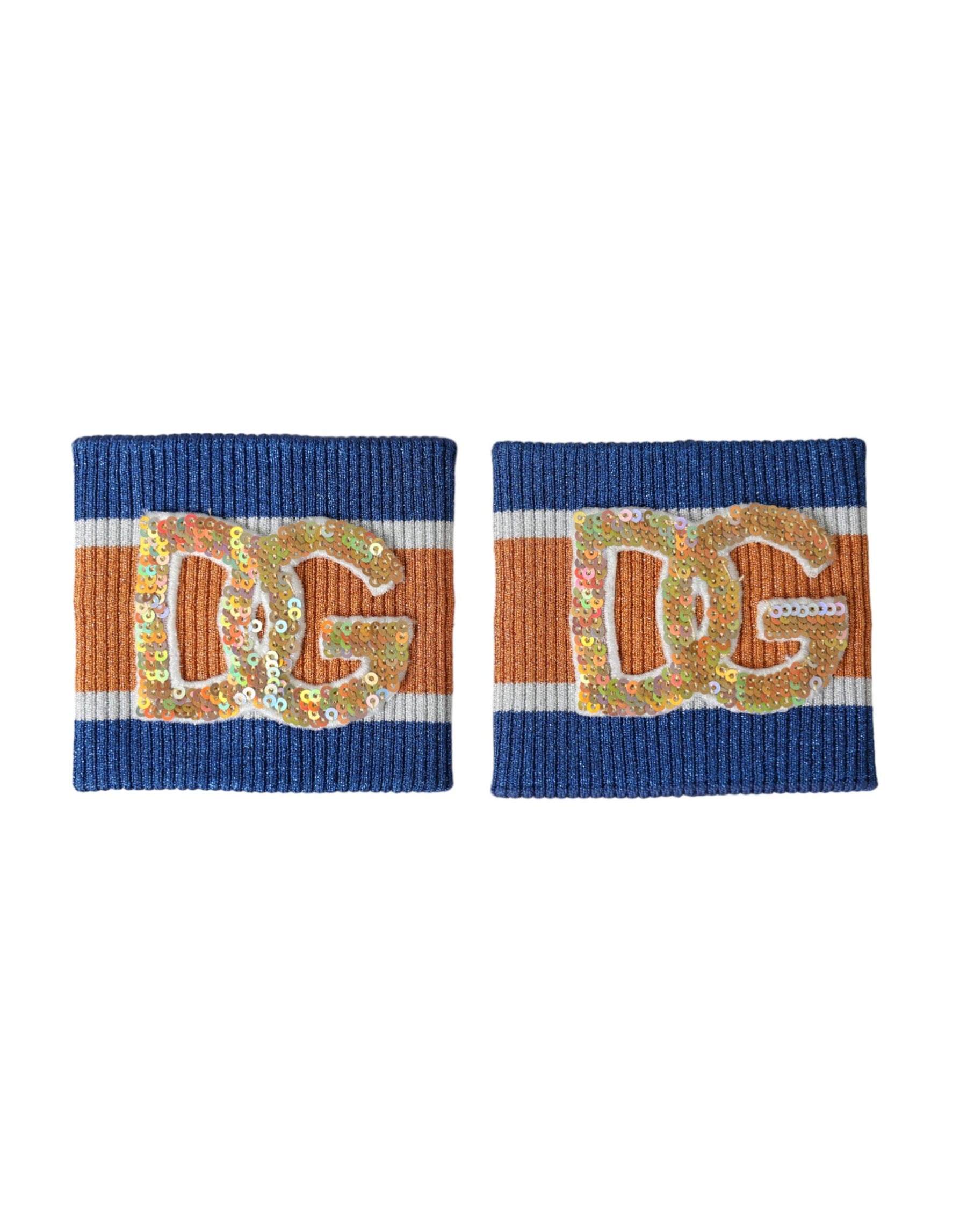 Dolce & Gabbana Multicolor Logo Sequin Viscose Wristband | Regal Royce