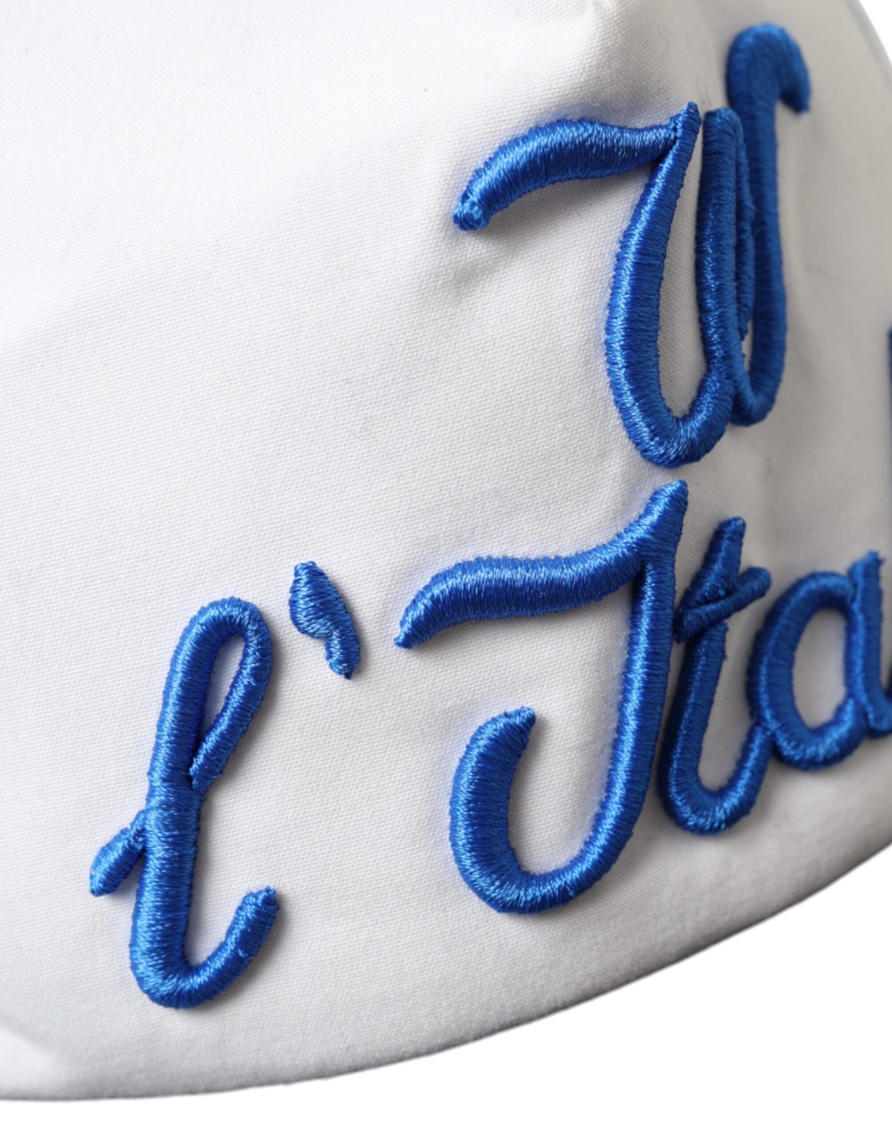 Dolce & Gabbana Blue White Black Italia Mesh Baseball Hat | Regal Royce