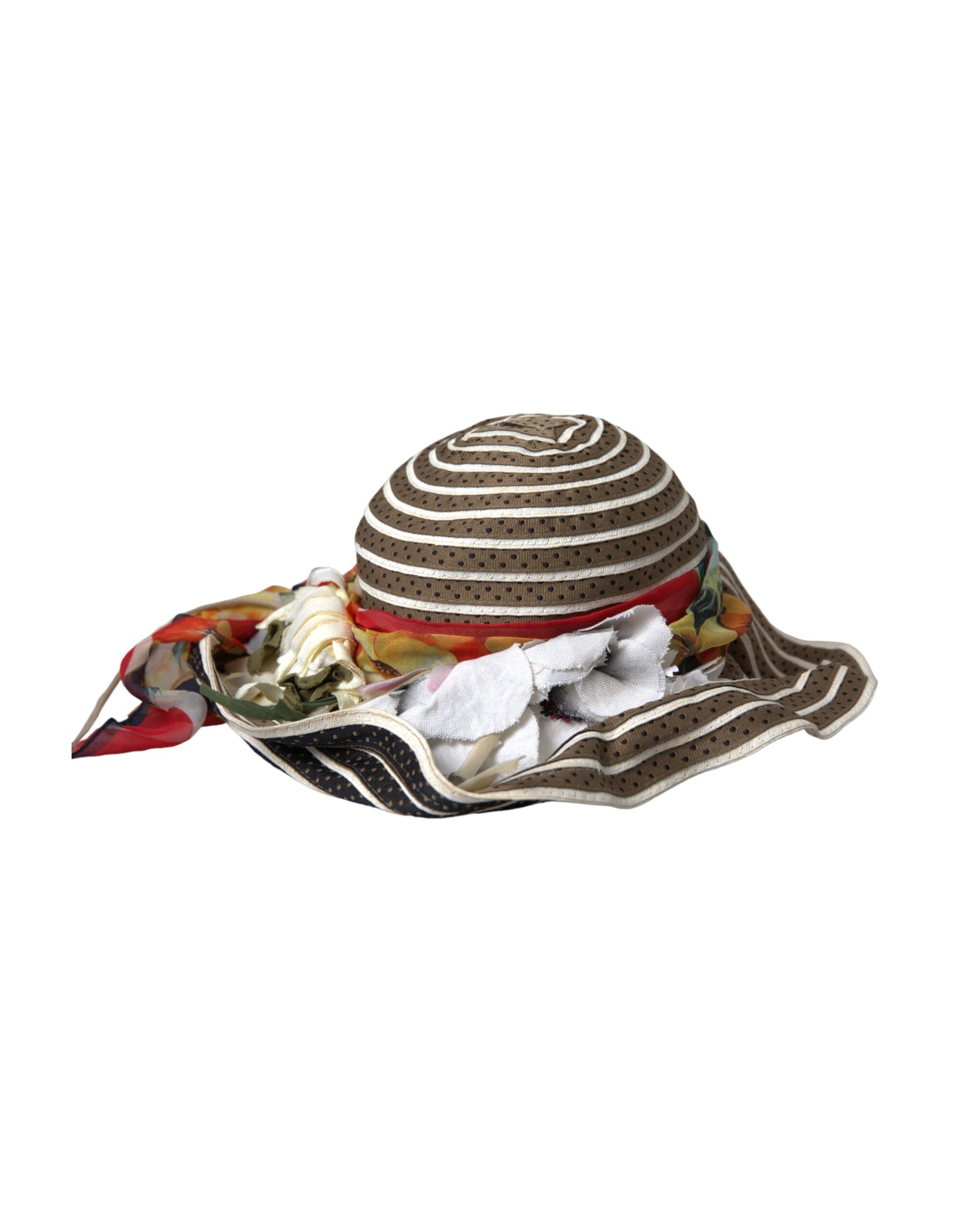 Dolce & Gabbana Multicolor Fantasy Wide Brim Floppy Hat | Regal Royce