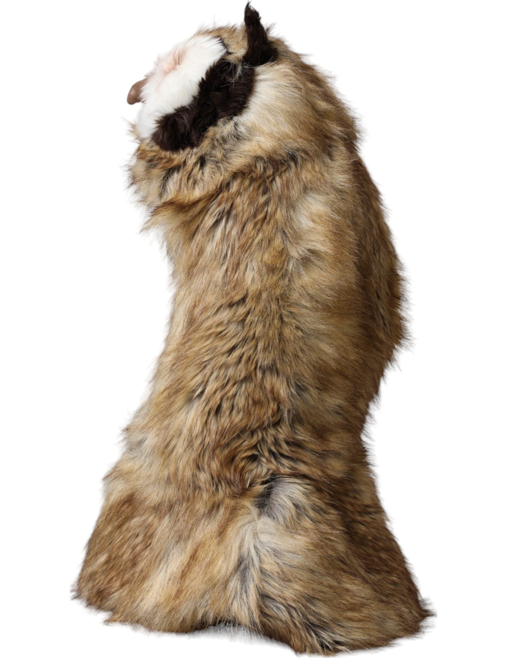 Dolce & Gabbana Brown Owl Faux Fur Whole Head Cap Hat | Regal Royce