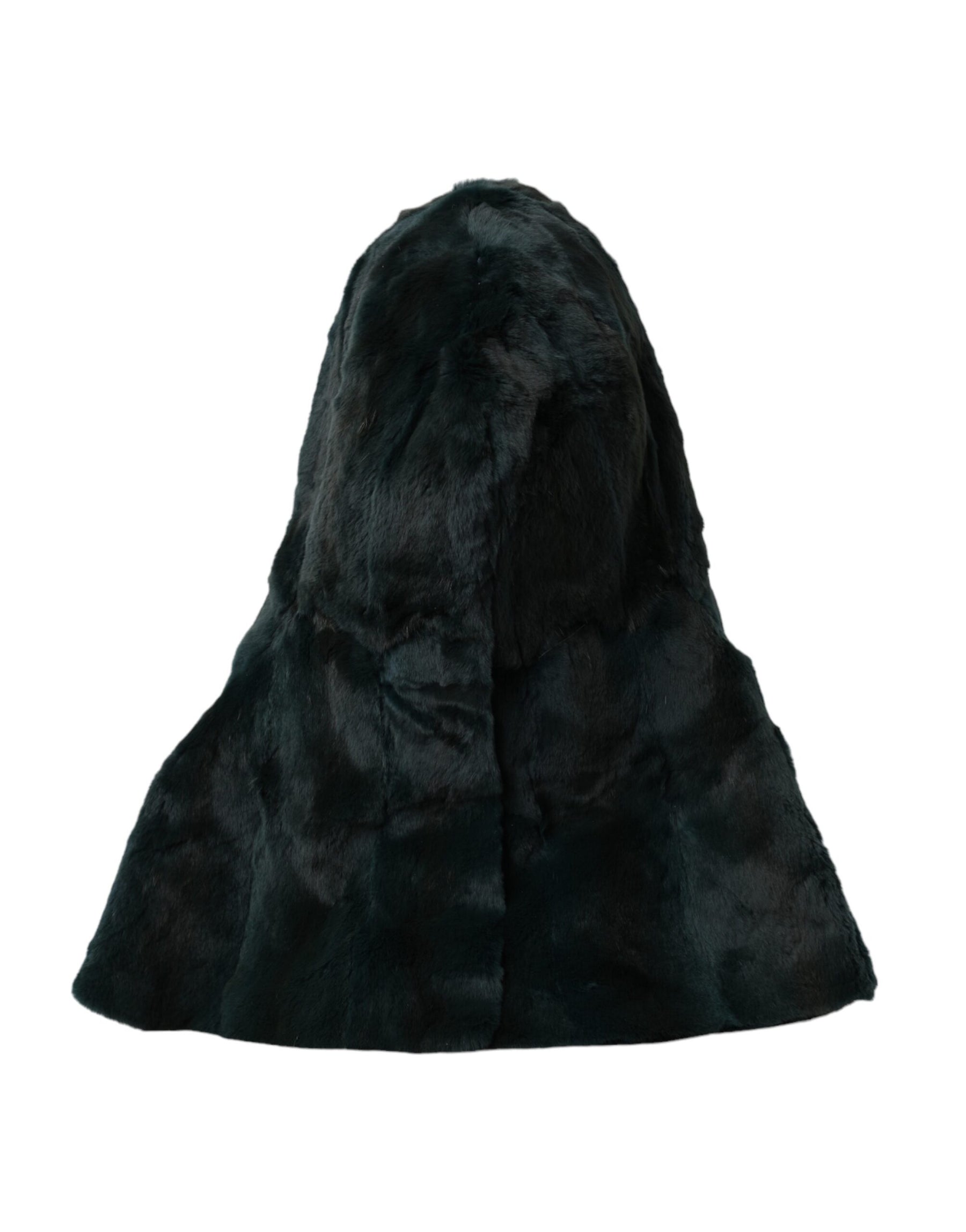 Dolce & Gabbana Black Weasel Fur Whole Head Wrap Hat | Regal Royce