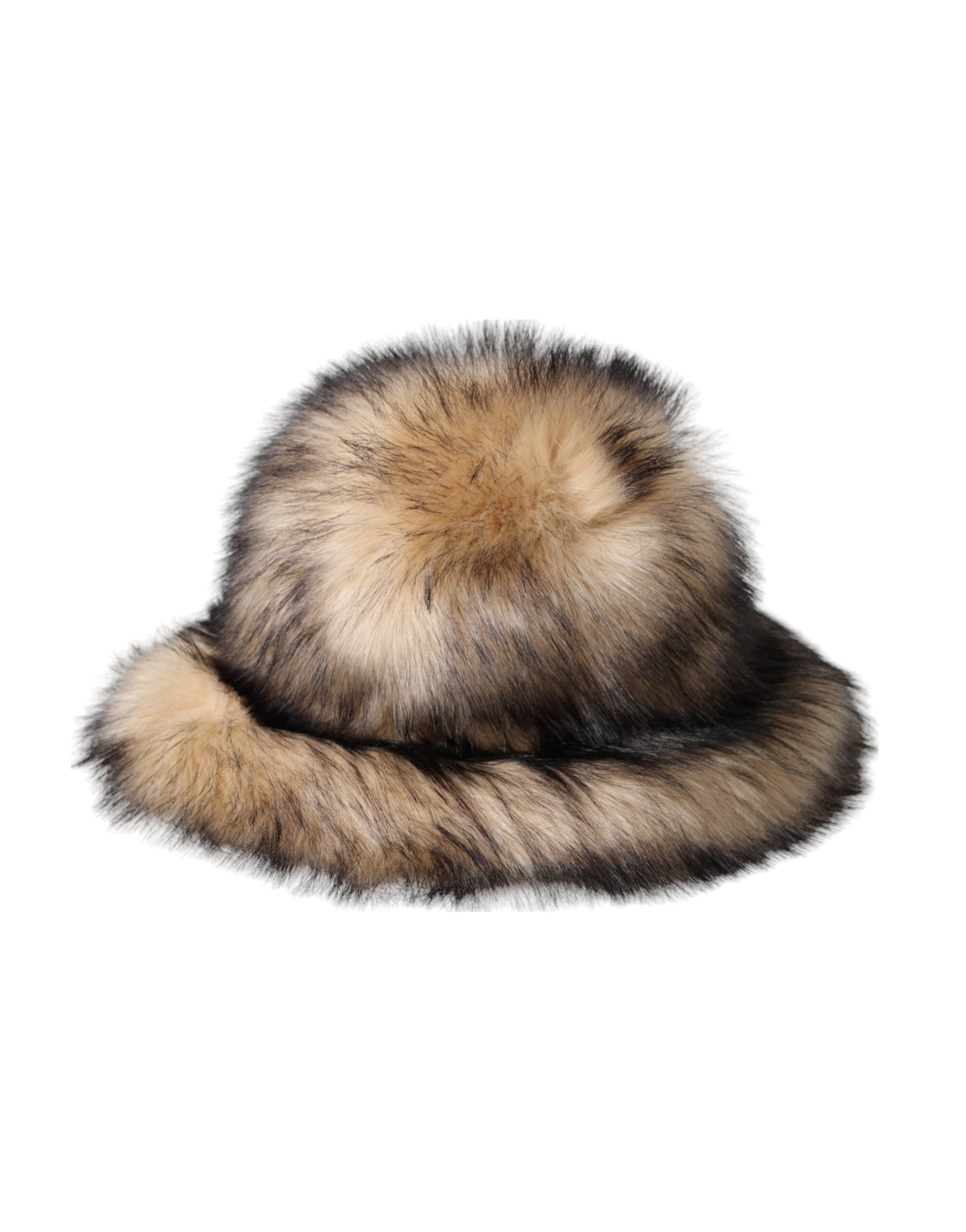 Dolce & Gabbana Brown Faux Fur Modacrylic Fedora Hat | Regal Royce