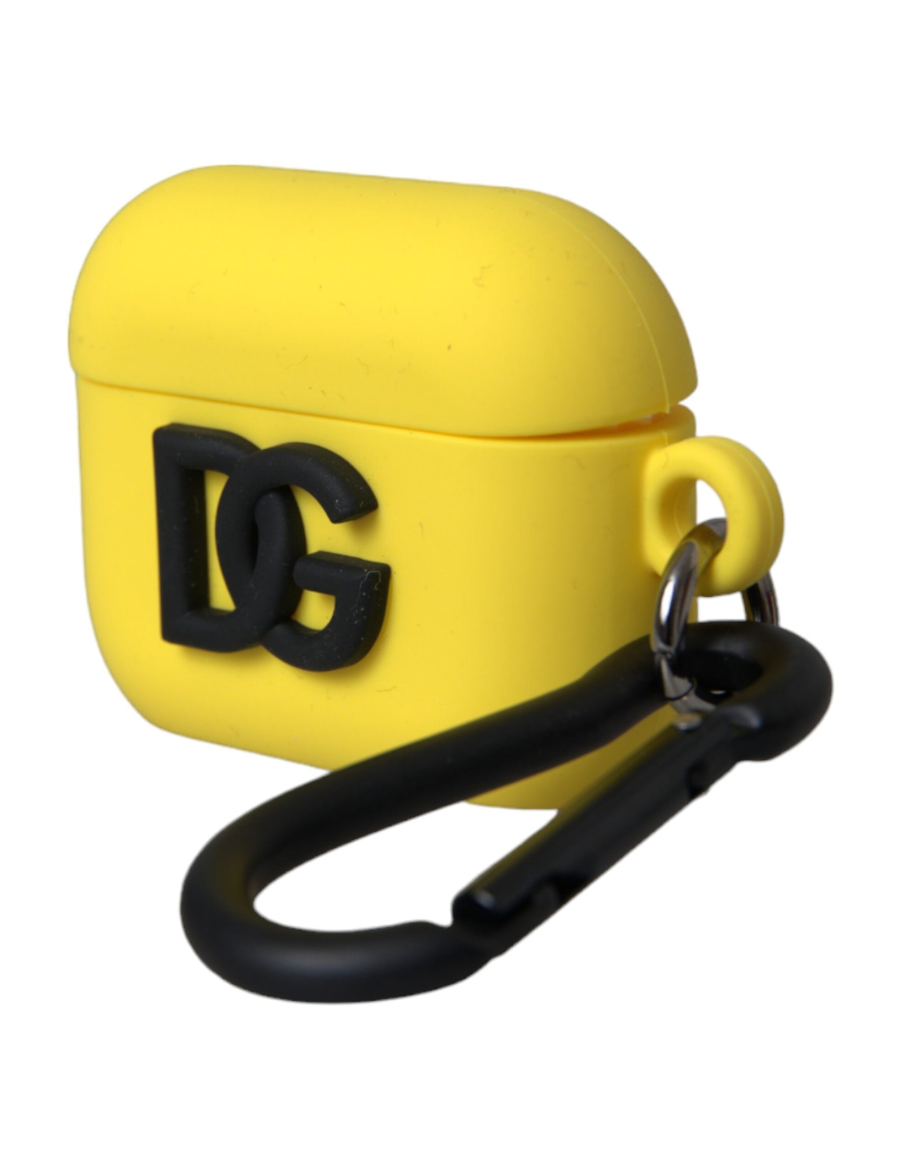 Dolce & Gabbana Yellow Silicone Logo Embossed Airpods Case | Regal Royce