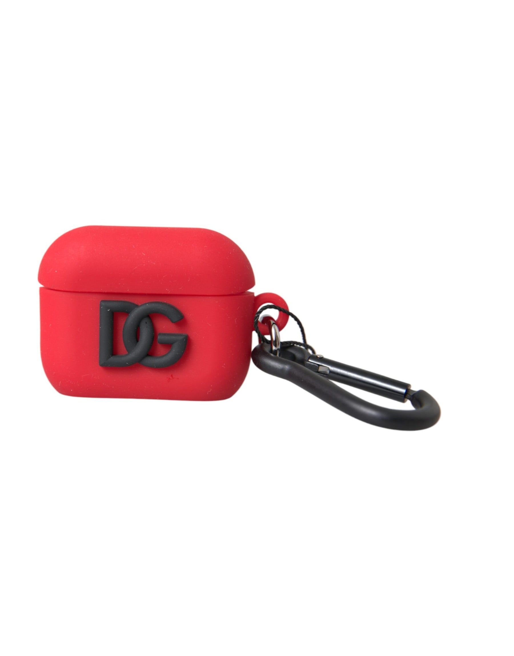 Dolce & Gabbana Red Silicone Rubber Logo Embossed Airpods Case | Regal Royce
