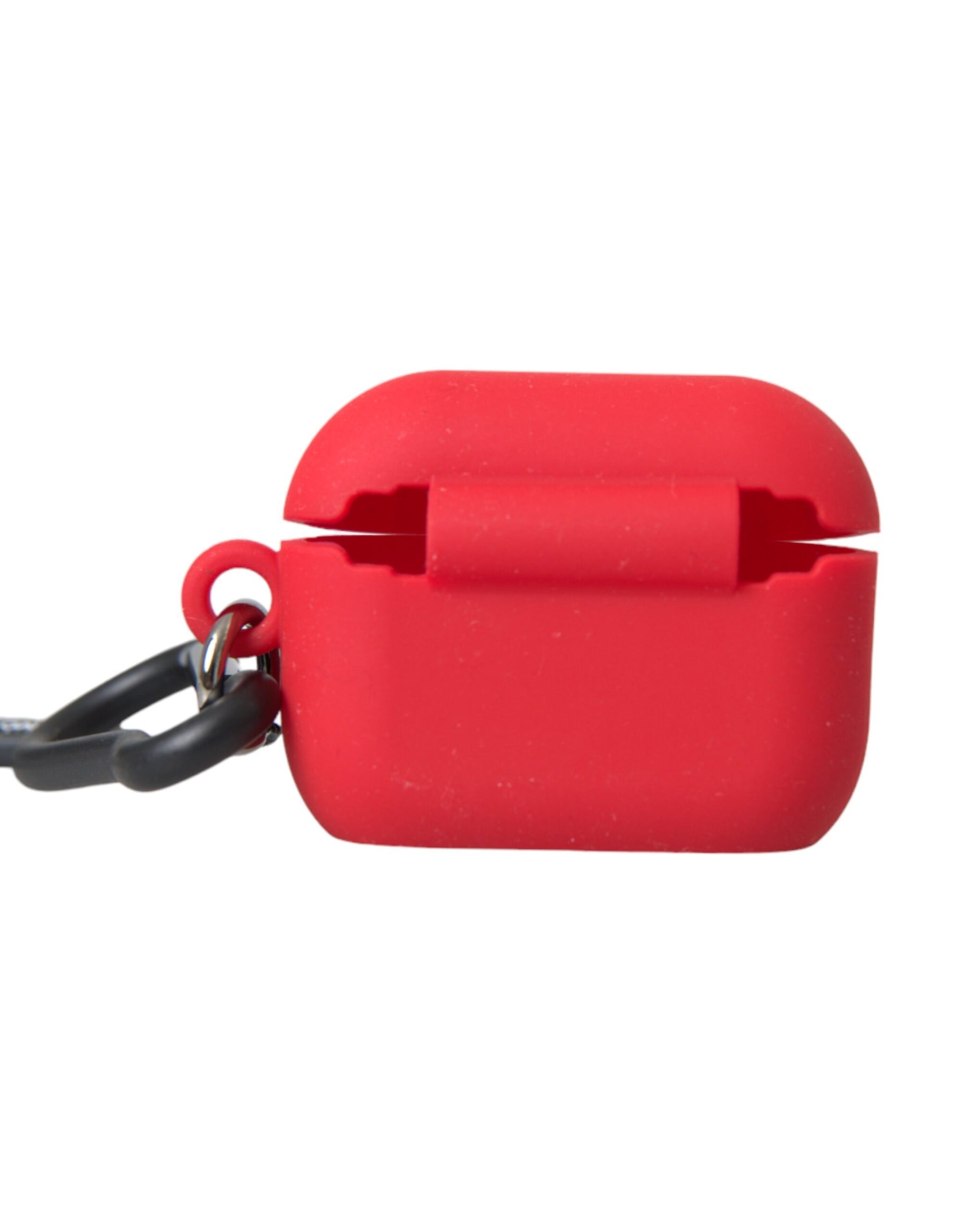 Dolce & Gabbana Red Silicone Rubber Logo Embossed Airpods Case | Regal Royce