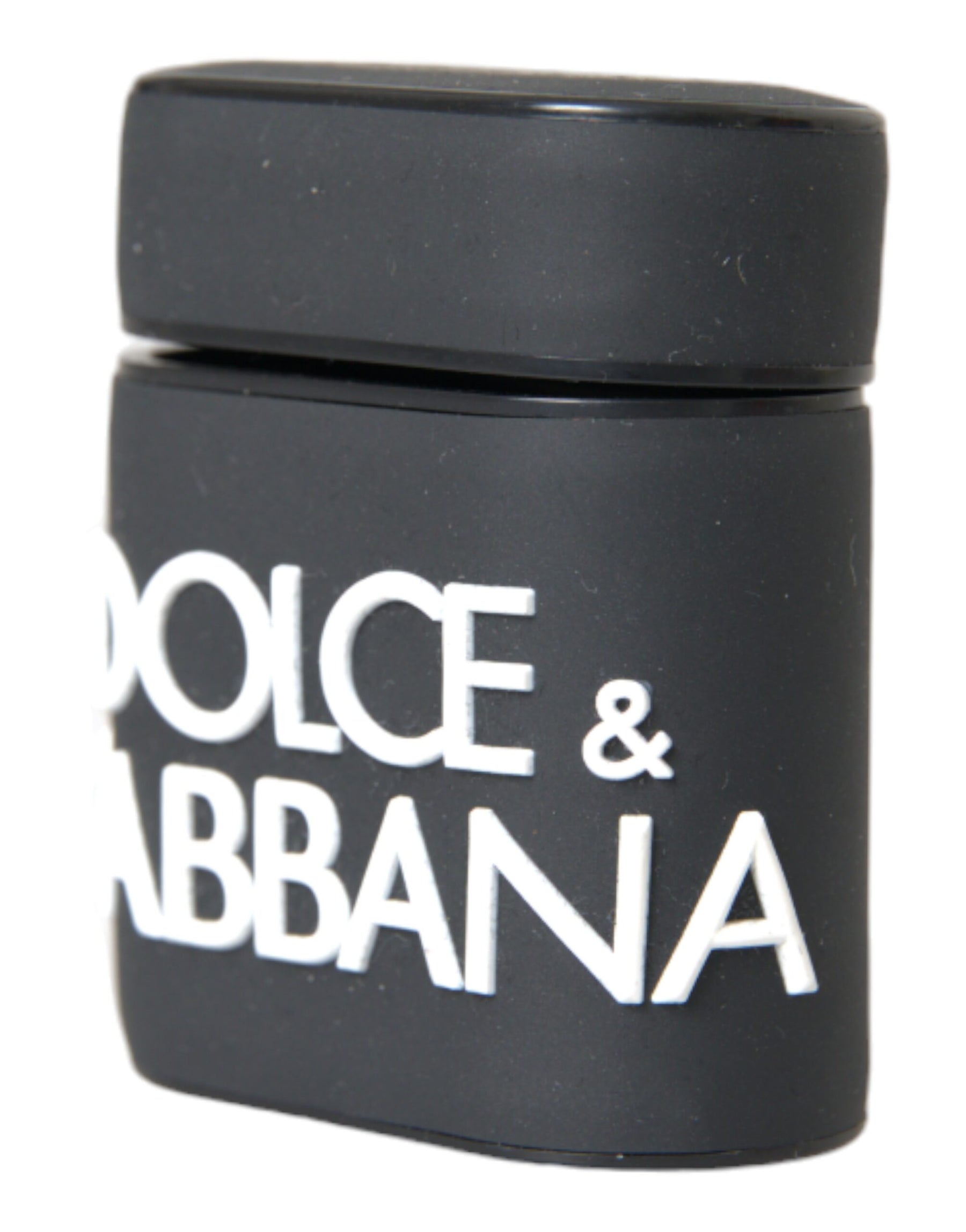 Dolce & Gabbana Black White Silicone Embossed Logo Airpods Case | Regal Royce