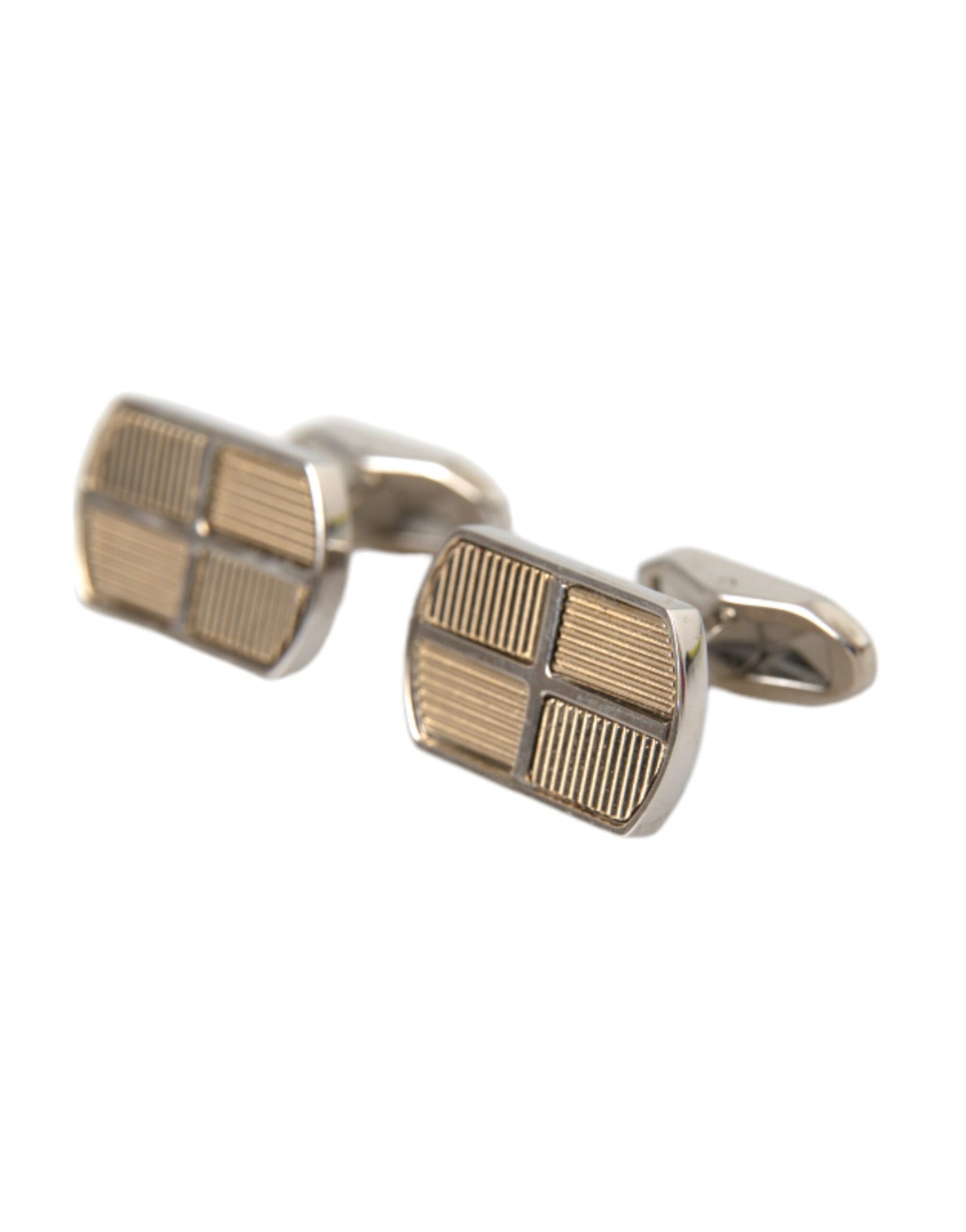 Dolce & Gabbana Silver Gold Plated Metal Brass Pin Cufflinks | Regal Royce