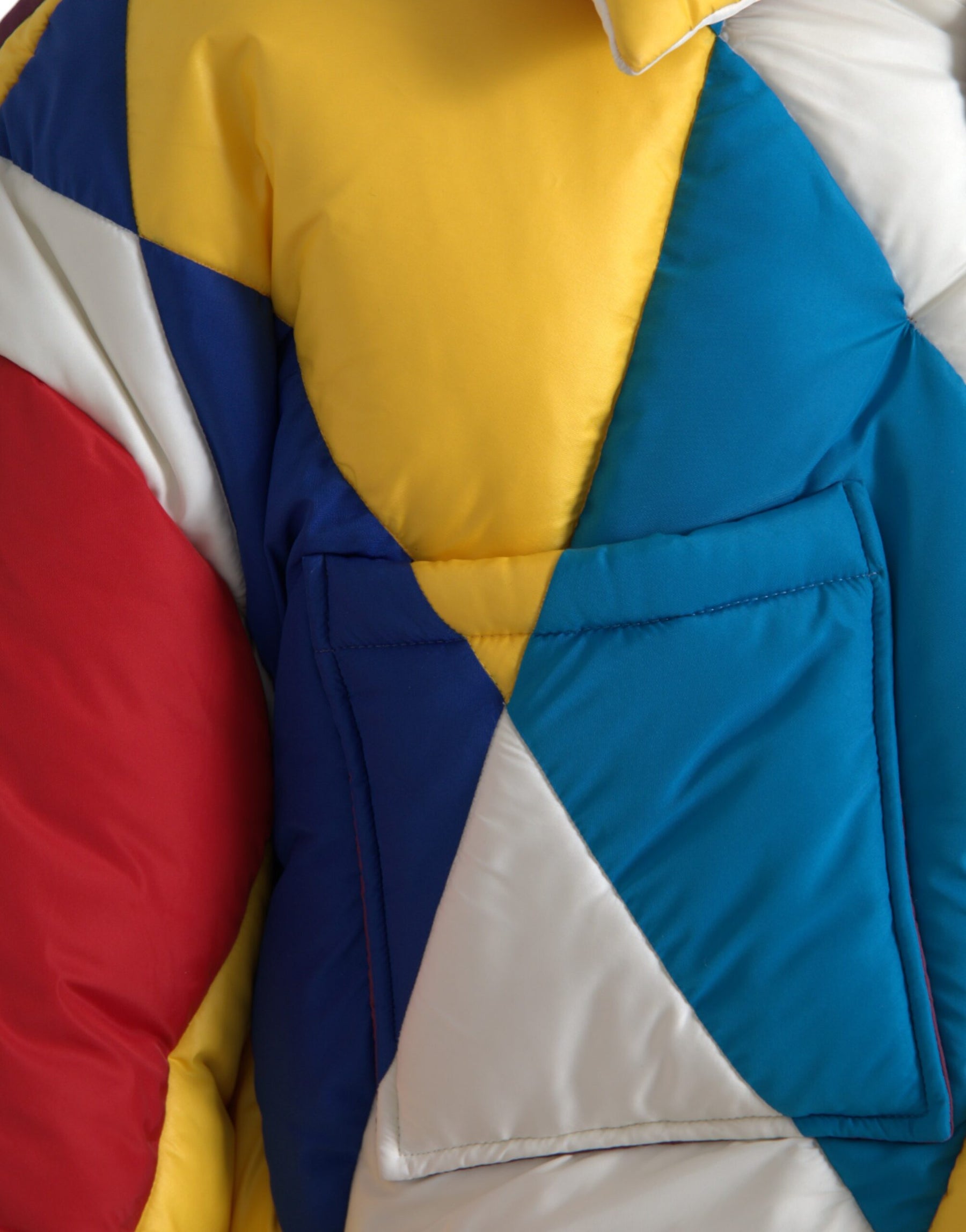 Dolce & Gabbana Multicolor Windbreaker Puffer Jacket Men | Regal Royce