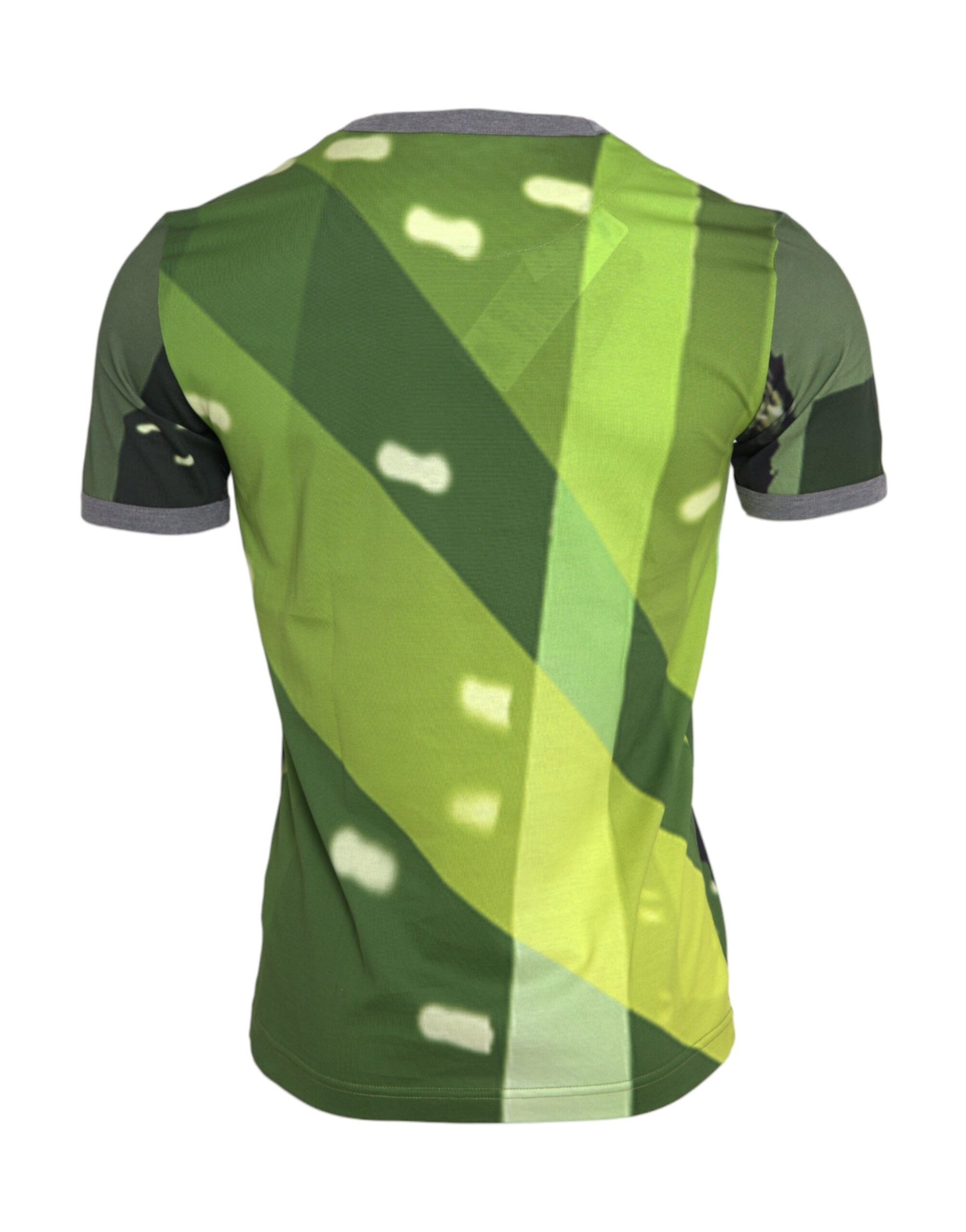 Dolce & Gabbana Green Gorilla Cotton Short Sleeves T-shirt | Regal Royce