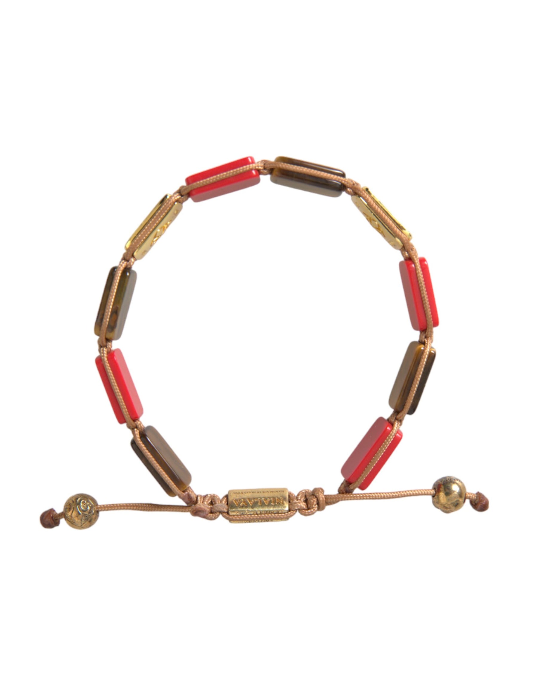 Nialaya CZ Tiger Eye Red Coral 925 Silver Men Bracelet | Regal Royce