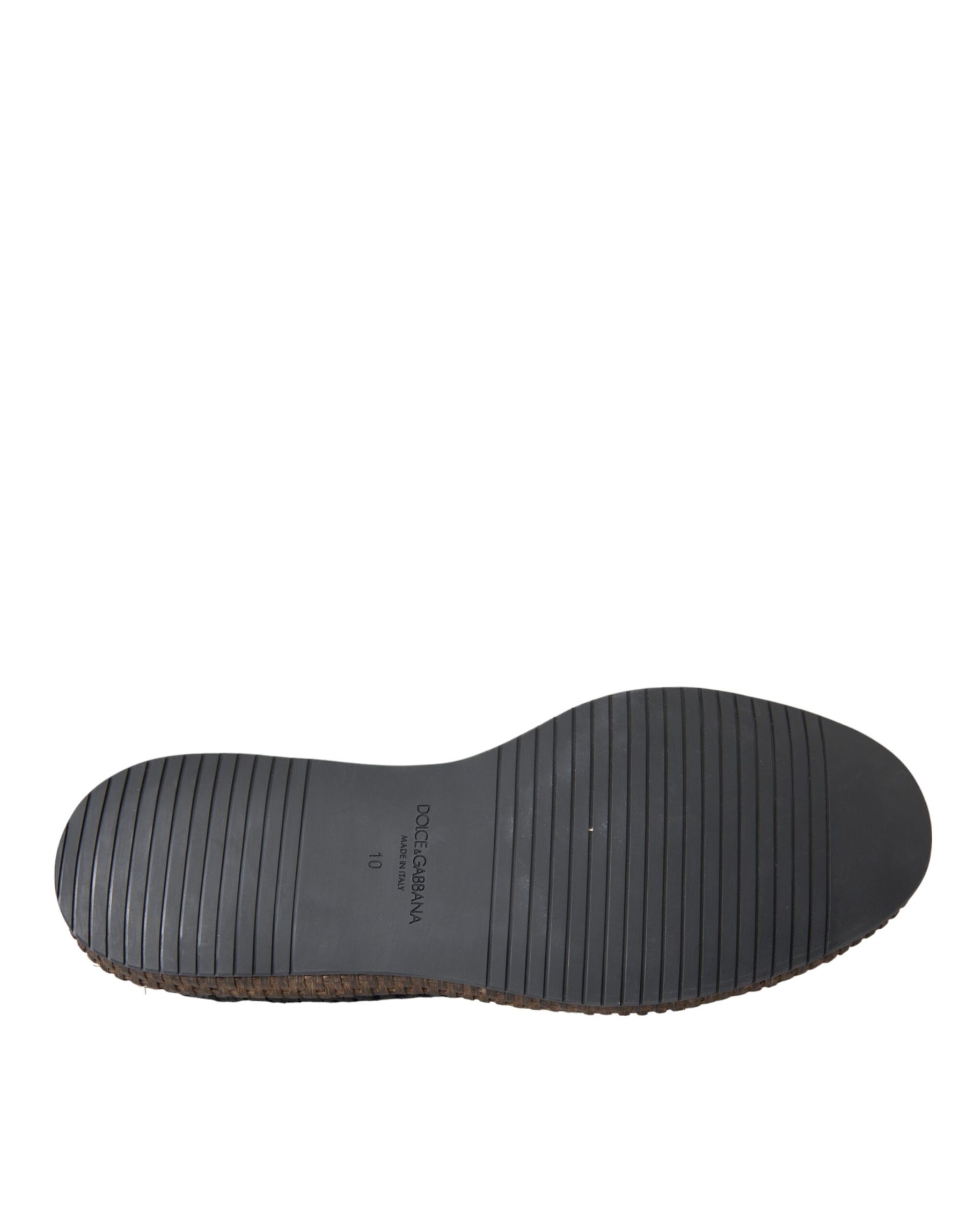 Dolce & Gabbana Black Woven Goat Leather Lace Up Derby Shoes | Regal Royce