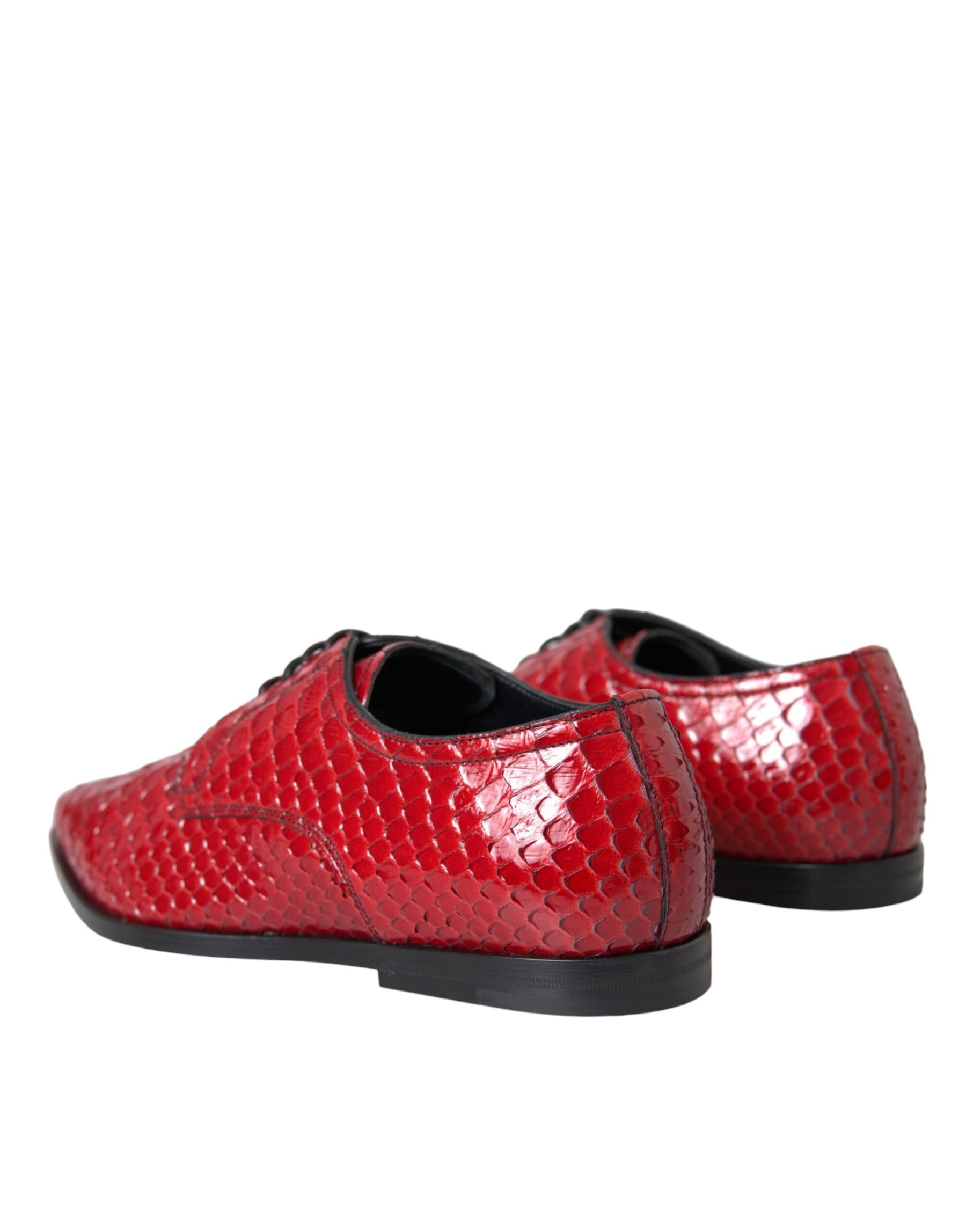 Dolce & Gabbana Red Textured Varnished Derby Men Formal Shoes | Regal Royce
