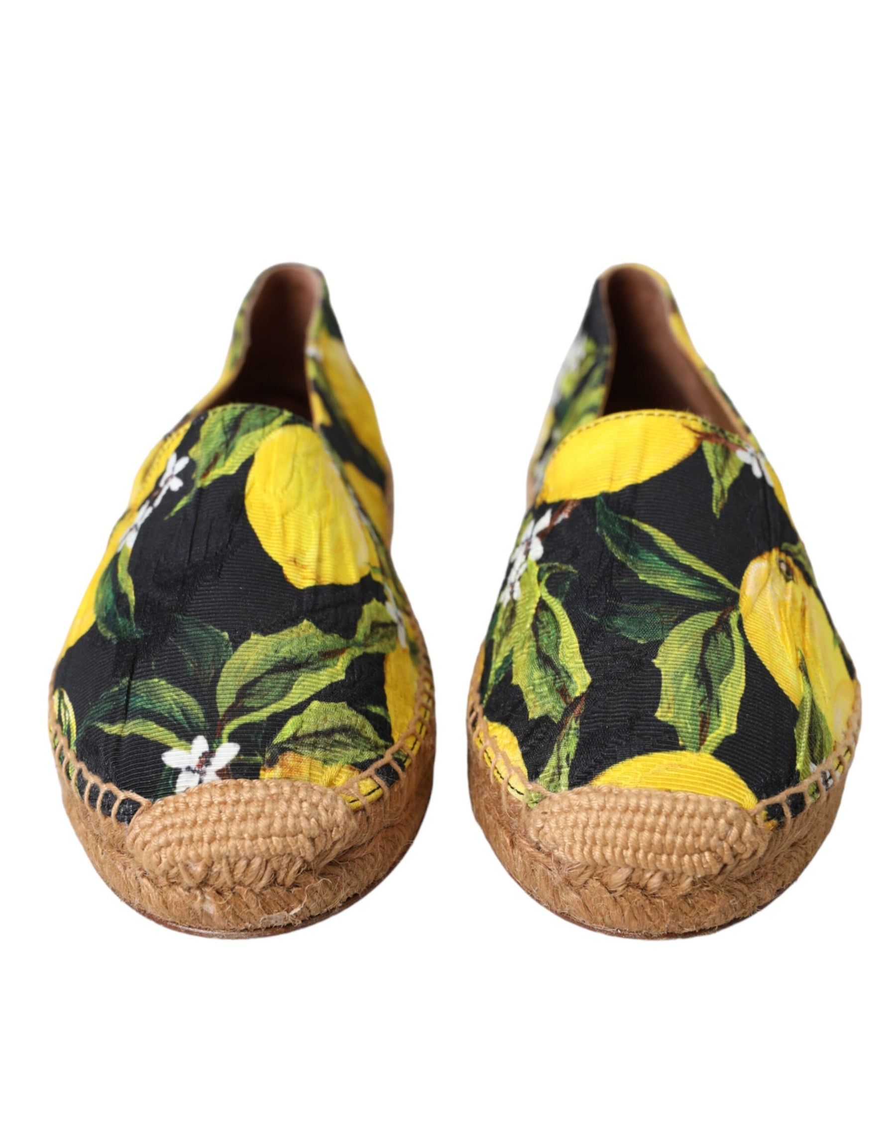 Dolce & Gabbana Multicolor Lemon Slip On Espadrilles Shoes | Regal Royce