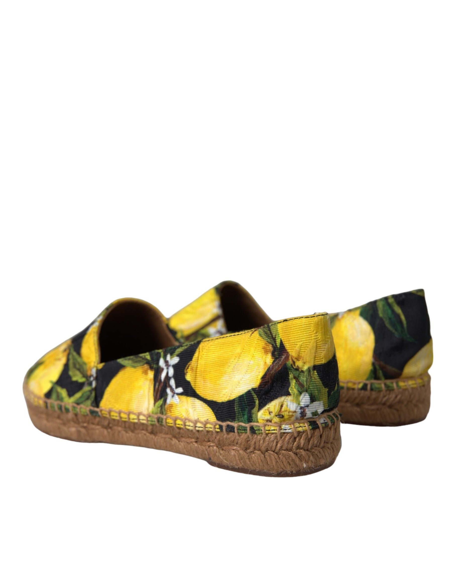 Dolce & Gabbana Multicolor Lemon Slip On Espadrilles Shoes | Regal Royce