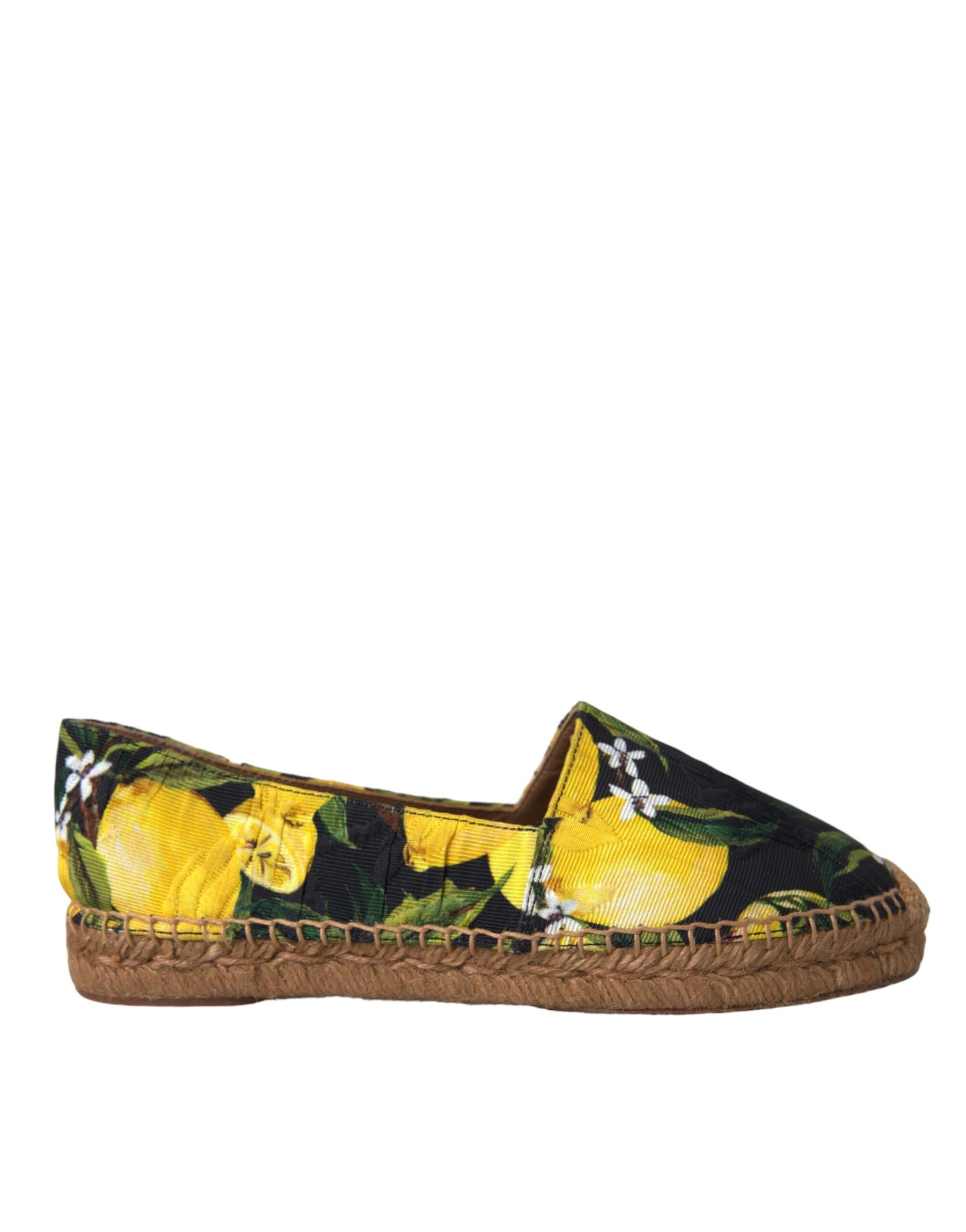 Dolce & Gabbana Multicolor Lemon Slip On Espadrilles Shoes | Regal Royce