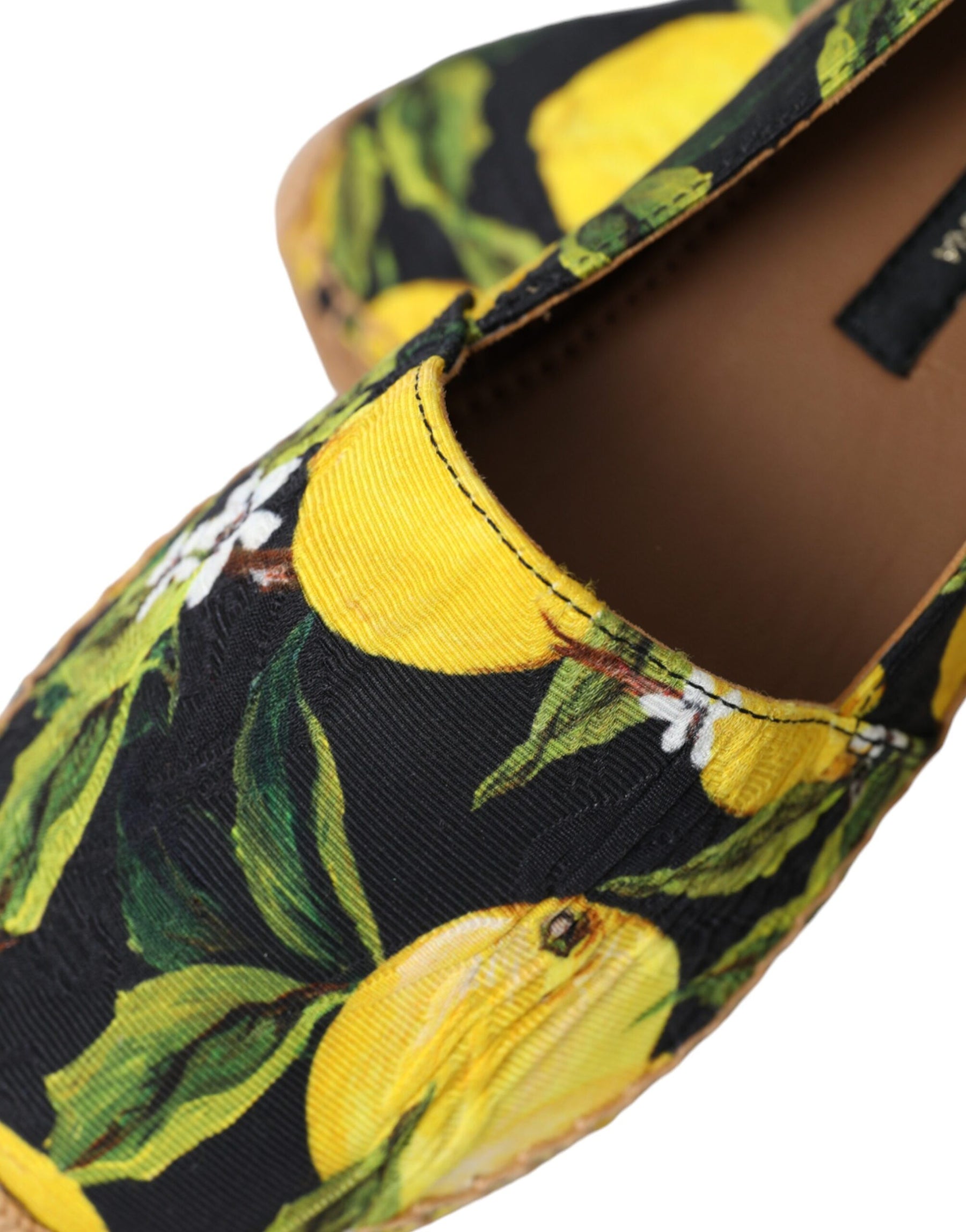 Dolce & Gabbana Multicolor Lemon Slip On Espadrilles Shoes | Regal Royce