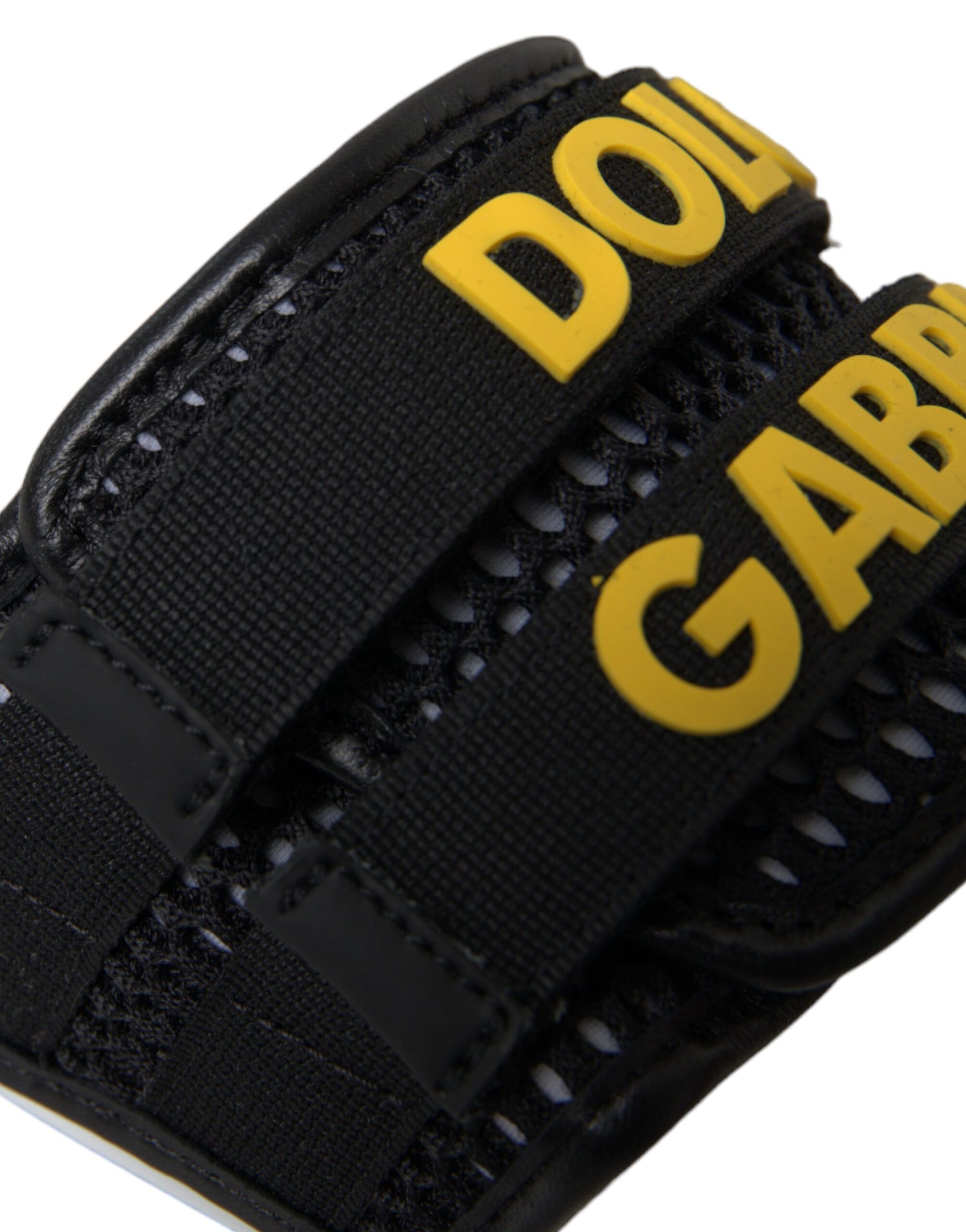 Dolce & Gabbana White Black Logo Beachwear Flats Sandals Shoes | Regal Royce