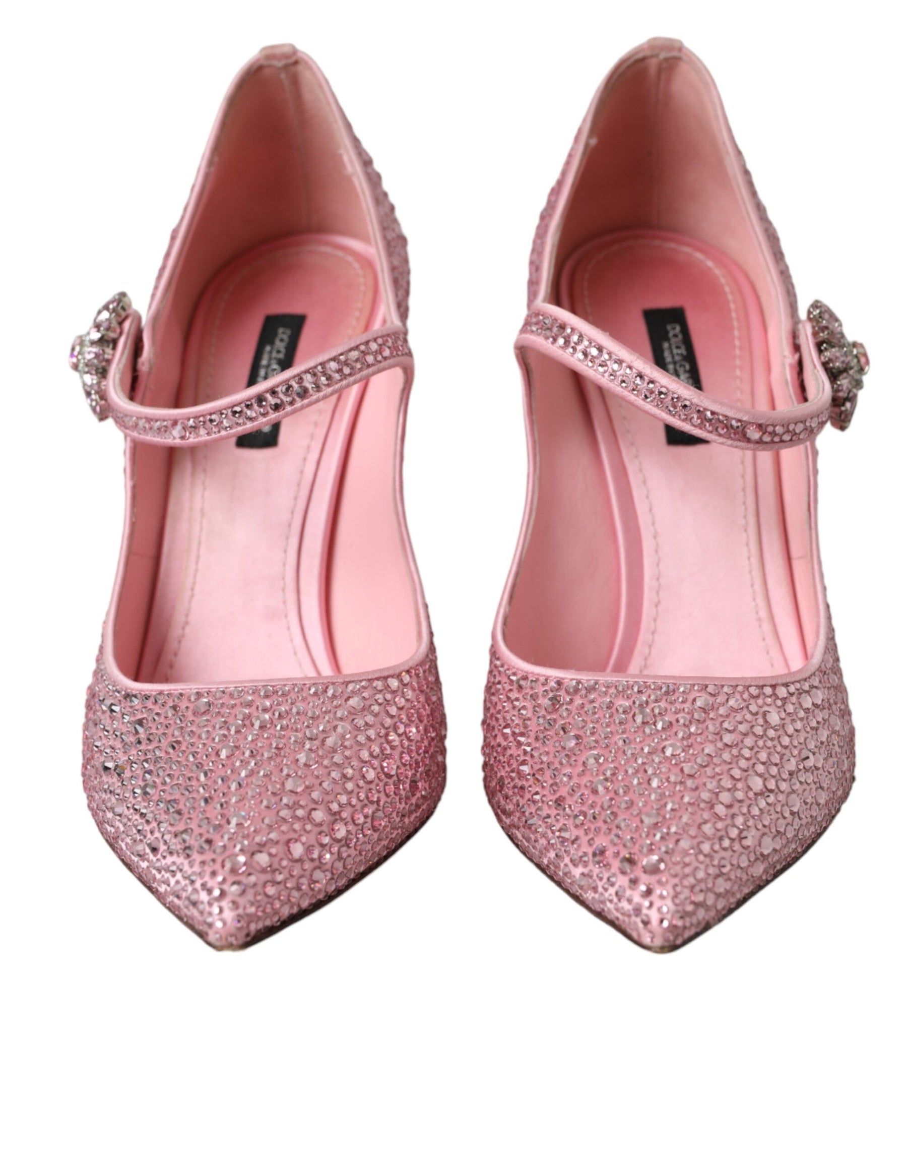 Dolce & Gabbana Pink Strass Crystal Heels Pumps Shoes | Regal Royce