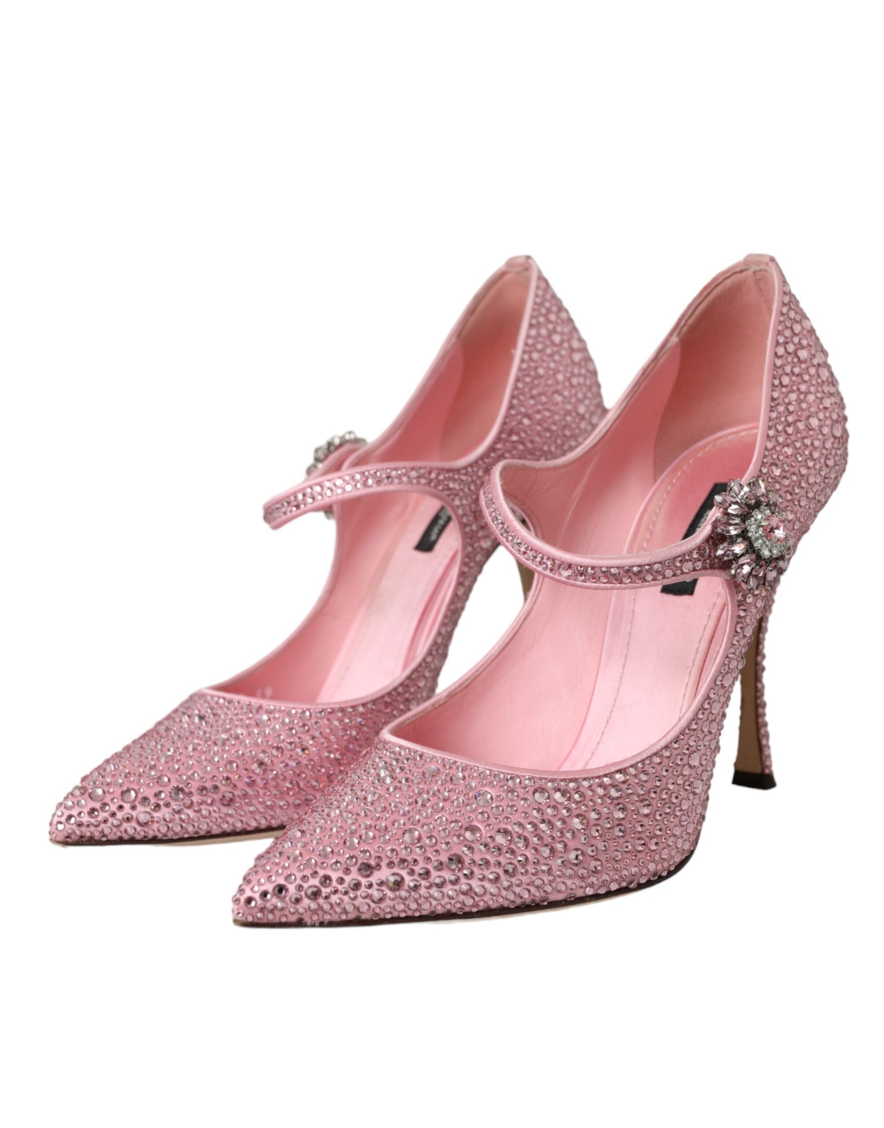 Dolce & Gabbana Pink Strass Crystal Heels Pumps Shoes | Regal Royce