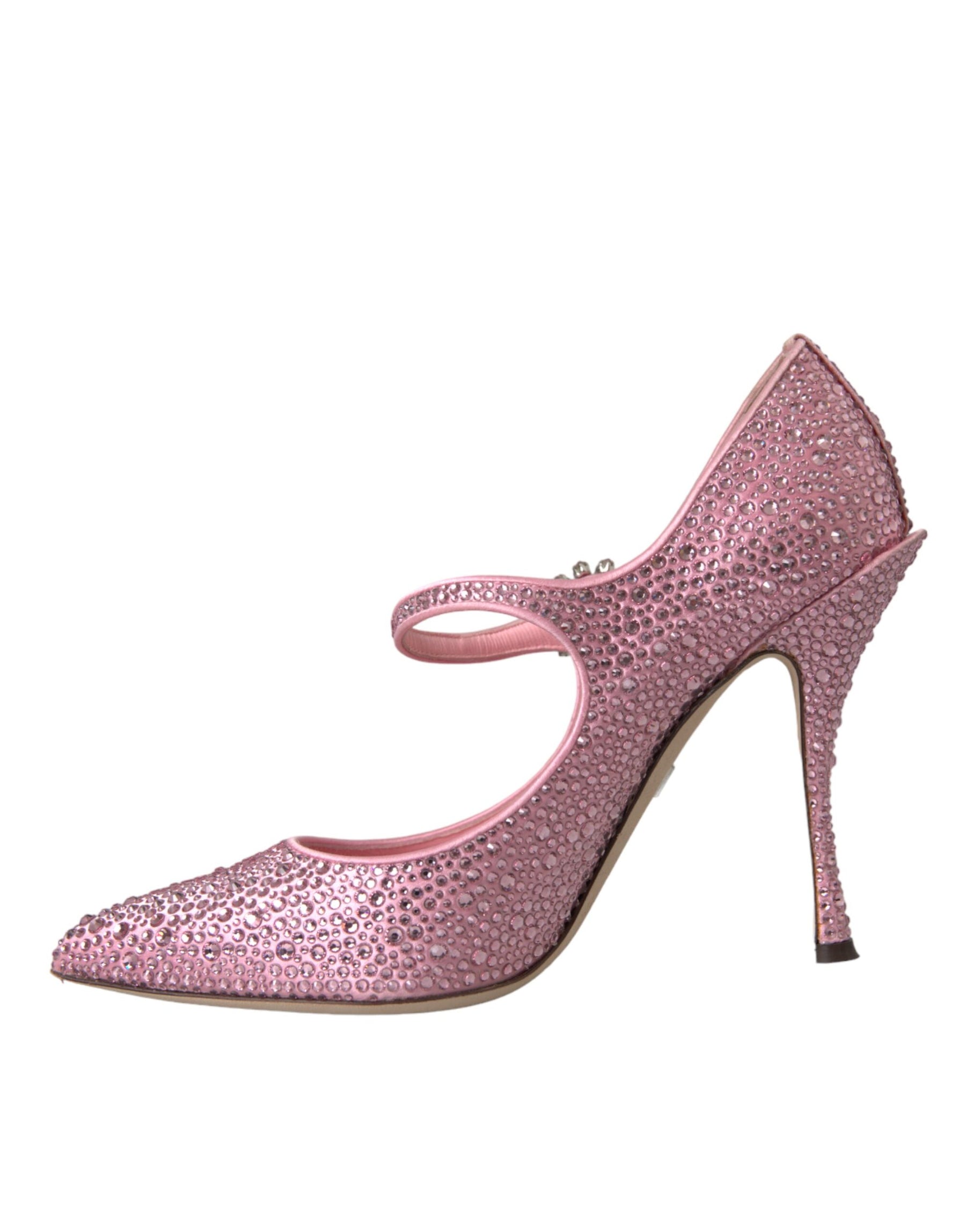 Dolce & Gabbana Pink Strass Crystal Heels Pumps Shoes | Regal Royce