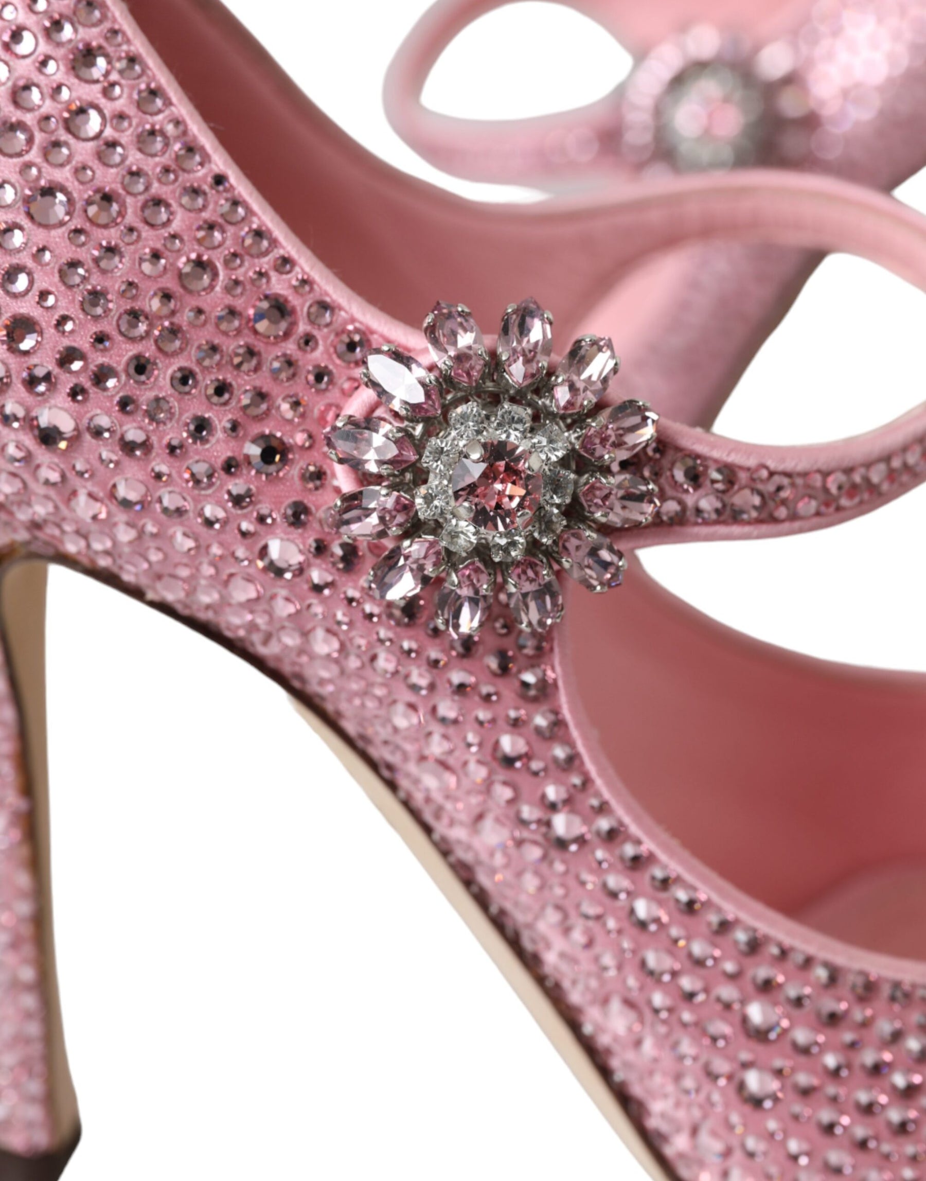 Dolce & Gabbana Pink Strass Crystal Heels Pumps Shoes | Regal Royce
