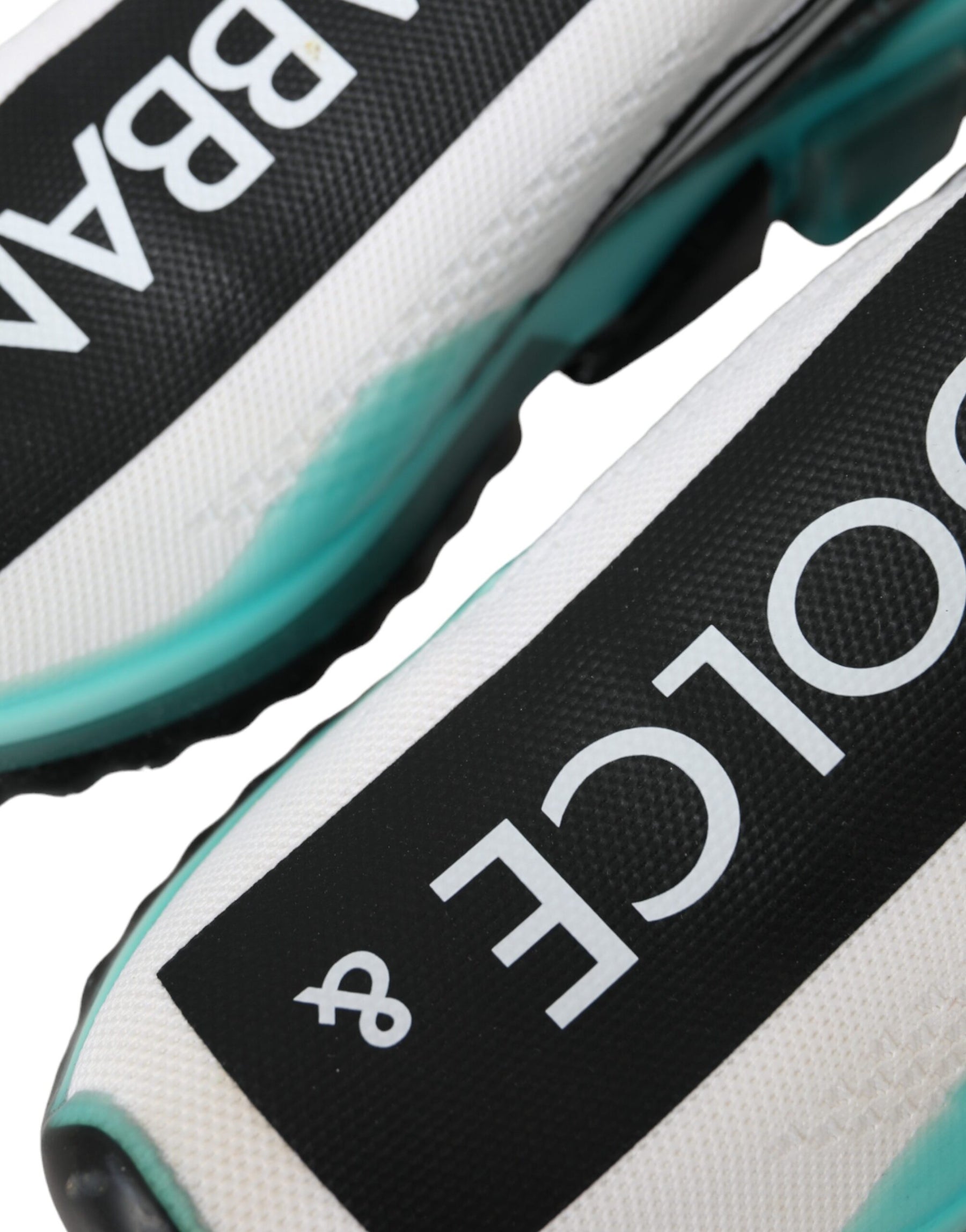 Dolce & Gabbana Black White Blue Slip On Sorrento Sneakers Shoes | Regal Royce