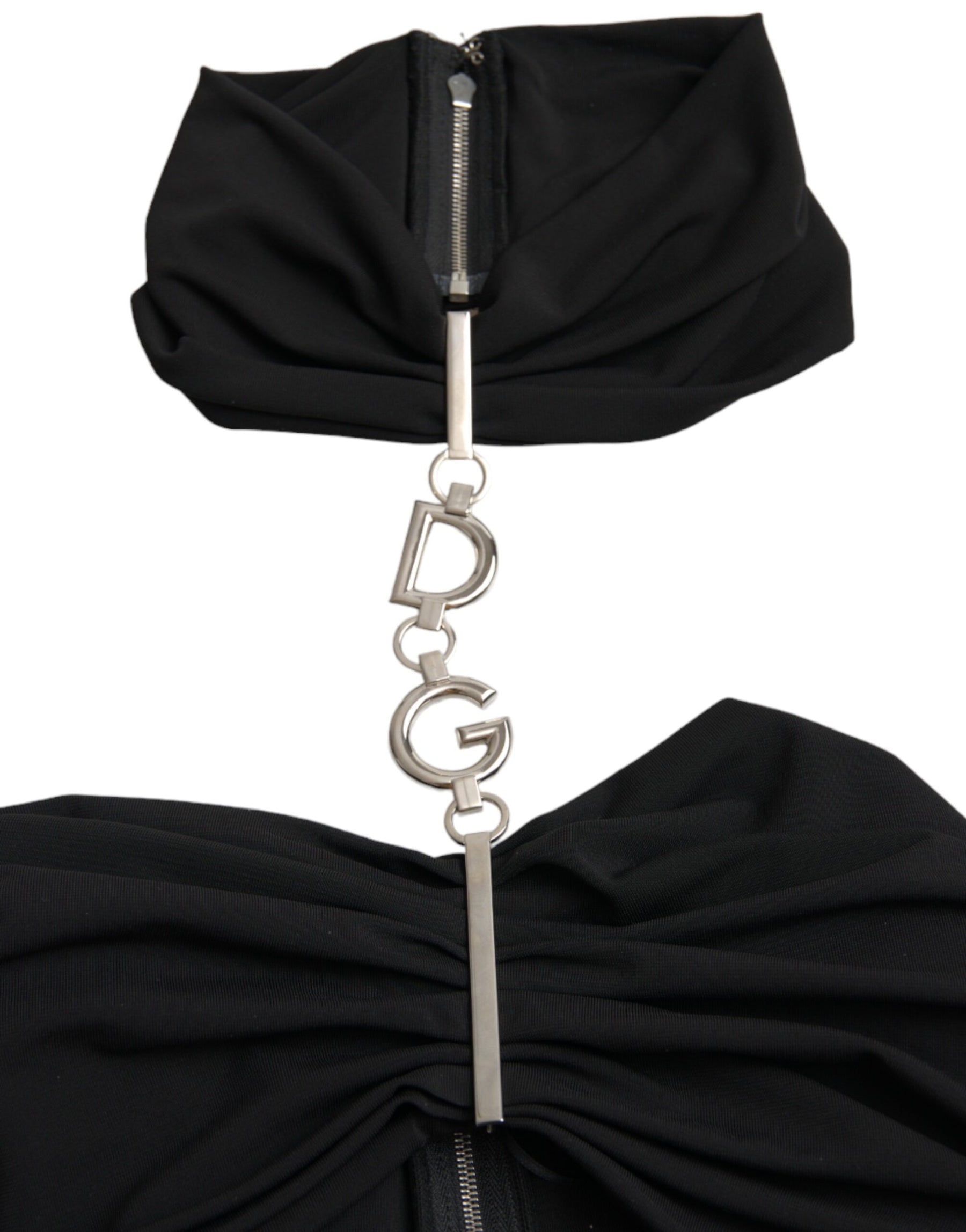 Dolce & Gabbana Black Cut Out Sleeveless Bodycon Mini Dress | Regal Royce