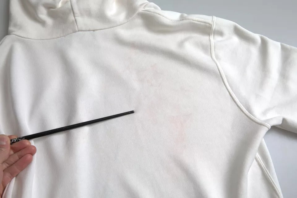 Dolce & Gabbana White Caesar Cotton Hooded Pullover Sweater | Regal Royce