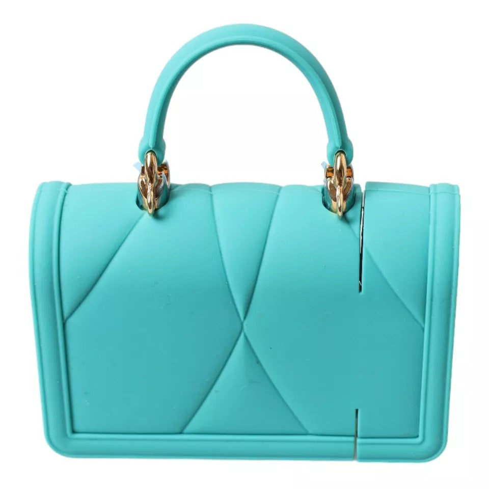 Dolce & Gabbana Turquoise Silicone Devotion Heart Bag Cover Hand Airpods Case | Regal Royce