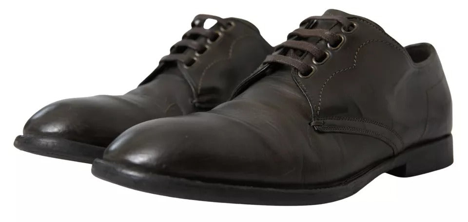 Dolce & Gabbana Green Leather Mens Formal Dress Shoes | Regal Royce