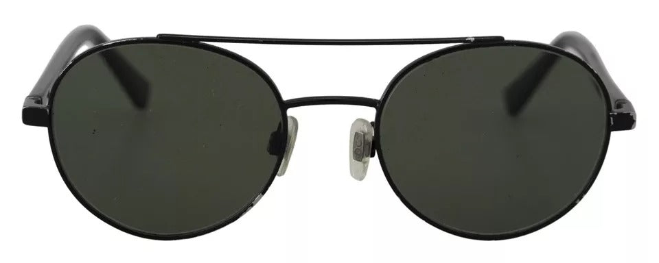 Dolce & Gabbana Matte Black Steel Frame Green Lens DG2245 Sunglasses | Regal Royce