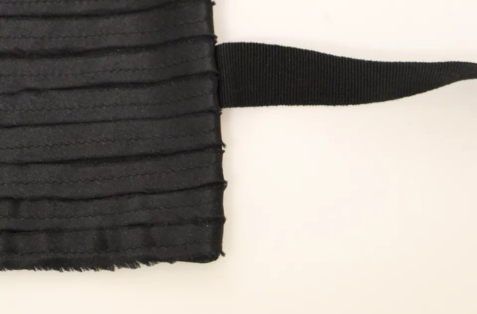 Dolce & Gabbana Black Silk Womens Waist Cummerbund | Regal Royce
