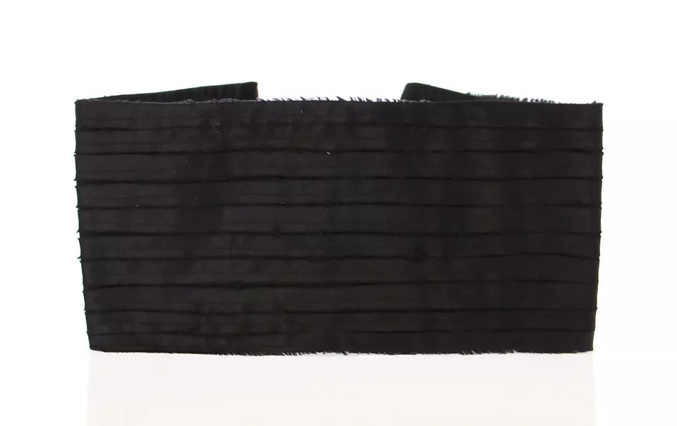 Dolce & Gabbana Black Silk Womens Waist Cummerbund | Regal Royce