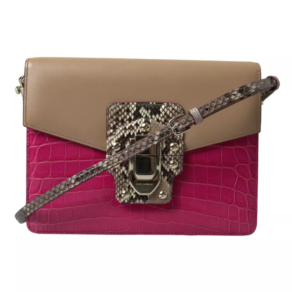 Dolce & Gabbana Multicolor Leather LUCIA Shoulder Bag | Regal Royce